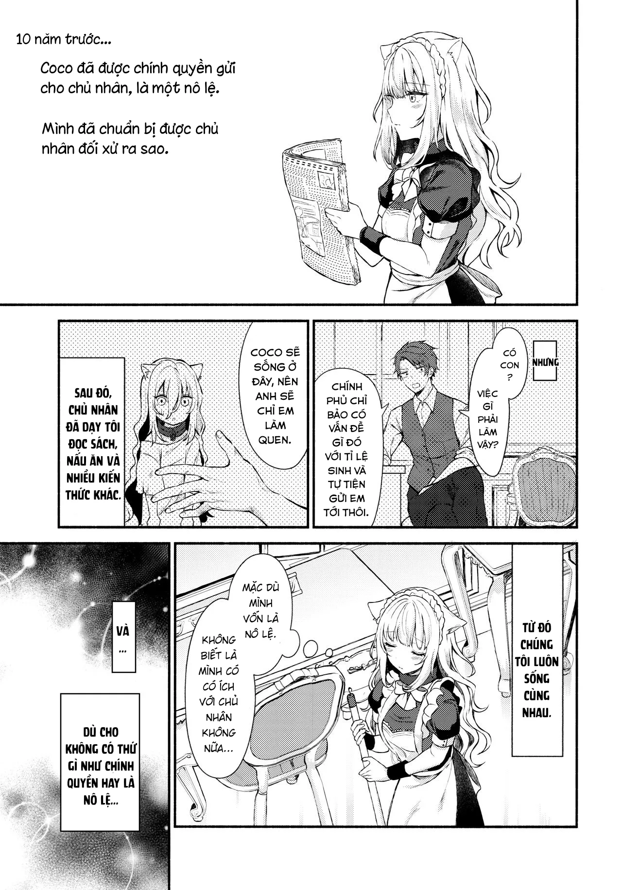 HentaiVN.net - Ảnh 6 - Nàng mèo hầu gái. [Moto Dorei no Nekomimi Maid to Shiawase Ecchi Suru Hon] - Oneshot