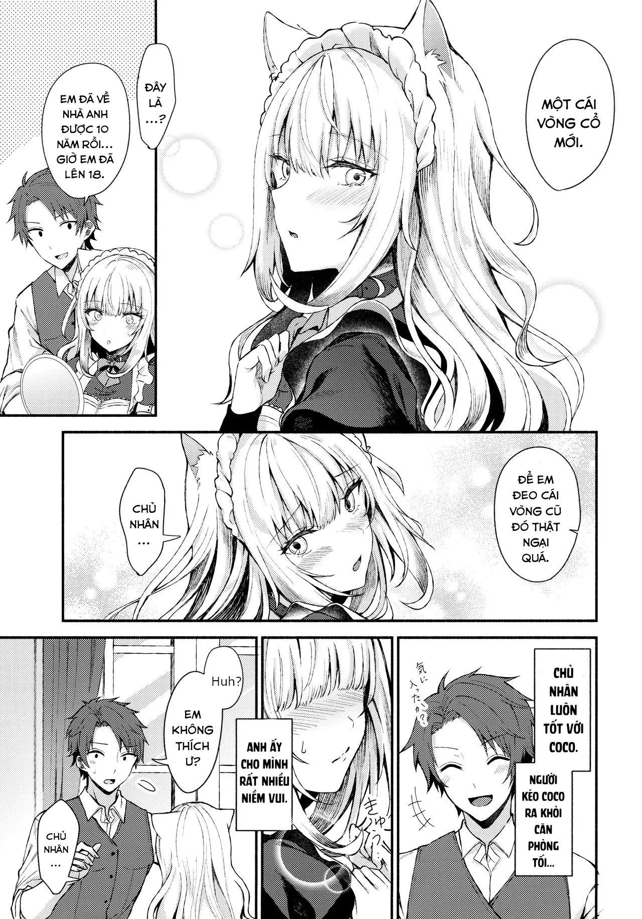HentaiVN.net - Ảnh 8 - Nàng mèo hầu gái. [Moto Dorei no Nekomimi Maid to Shiawase Ecchi Suru Hon] - Oneshot