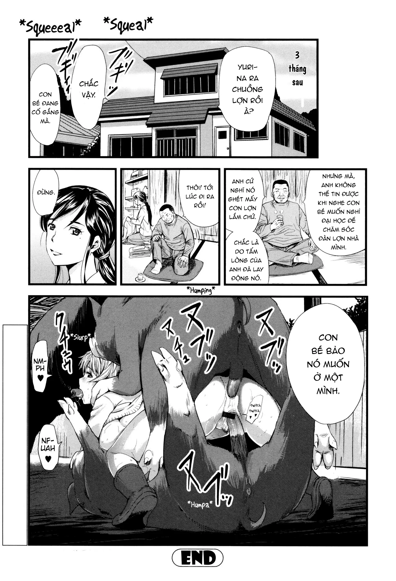 HentaiVN.net - Ảnh 22 - Mẹ con nhà lợn [Oyako Tonsha | Mother/Daughter Pigsty] - Oneshot