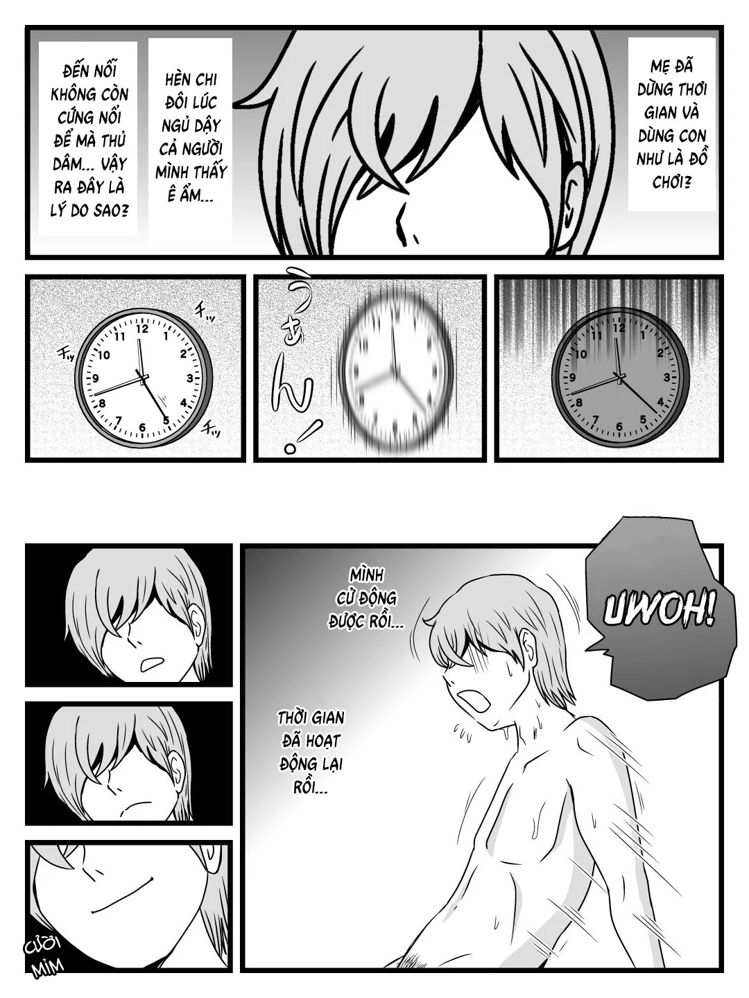 HentaiVN.net - Ảnh 23 - Điều mẹ đã làm với tôi khi dừng thời gian [Zikan wo Tometa Kaa-san ga Ore ni Shita Koto; What my mother did with me when she stops time] - Oneshot