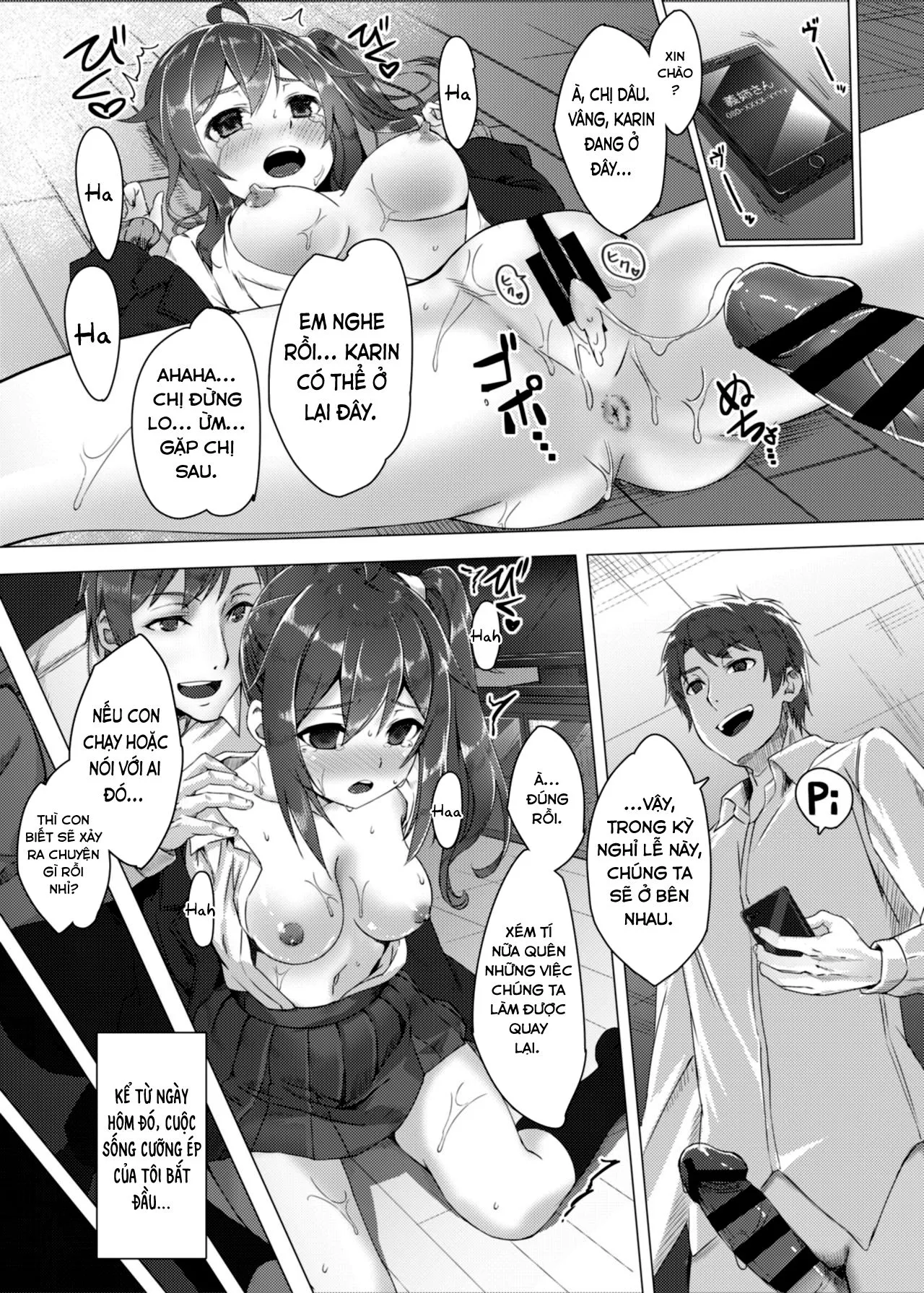 HentaiVN.net - Ảnh 12 - Nhất ký huấn luyện bé Karin tại nhà [Ikuta Karin Nankin Choukyou Nikki ; Niece Breeding] - Oneshot