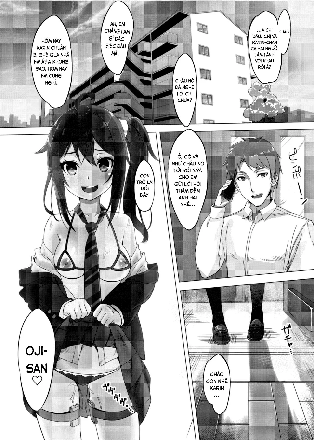 HentaiVN.net - Ảnh 24 - Nhất ký huấn luyện bé Karin tại nhà [Ikuta Karin Nankin Choukyou Nikki ; Niece Breeding] - Oneshot