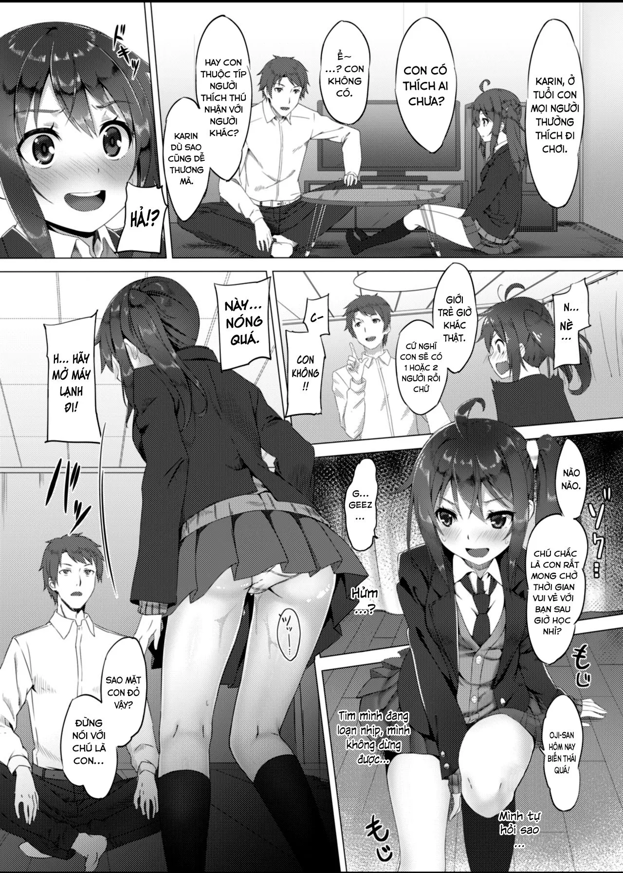 HentaiVN.net - Ảnh 3 - Nhất ký huấn luyện bé Karin tại nhà [Ikuta Karin Nankin Choukyou Nikki ; Niece Breeding] - Oneshot