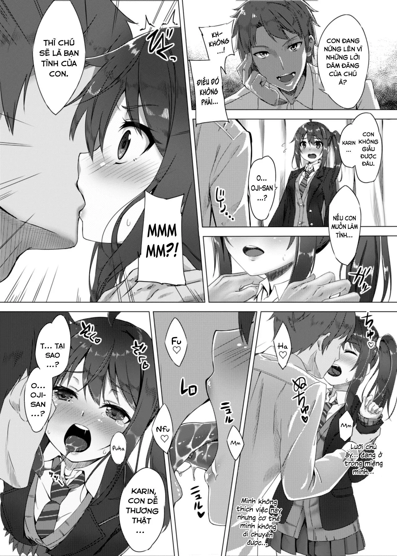 HentaiVN.net - Ảnh 4 - Nhất ký huấn luyện bé Karin tại nhà [Ikuta Karin Nankin Choukyou Nikki ; Niece Breeding] - Oneshot