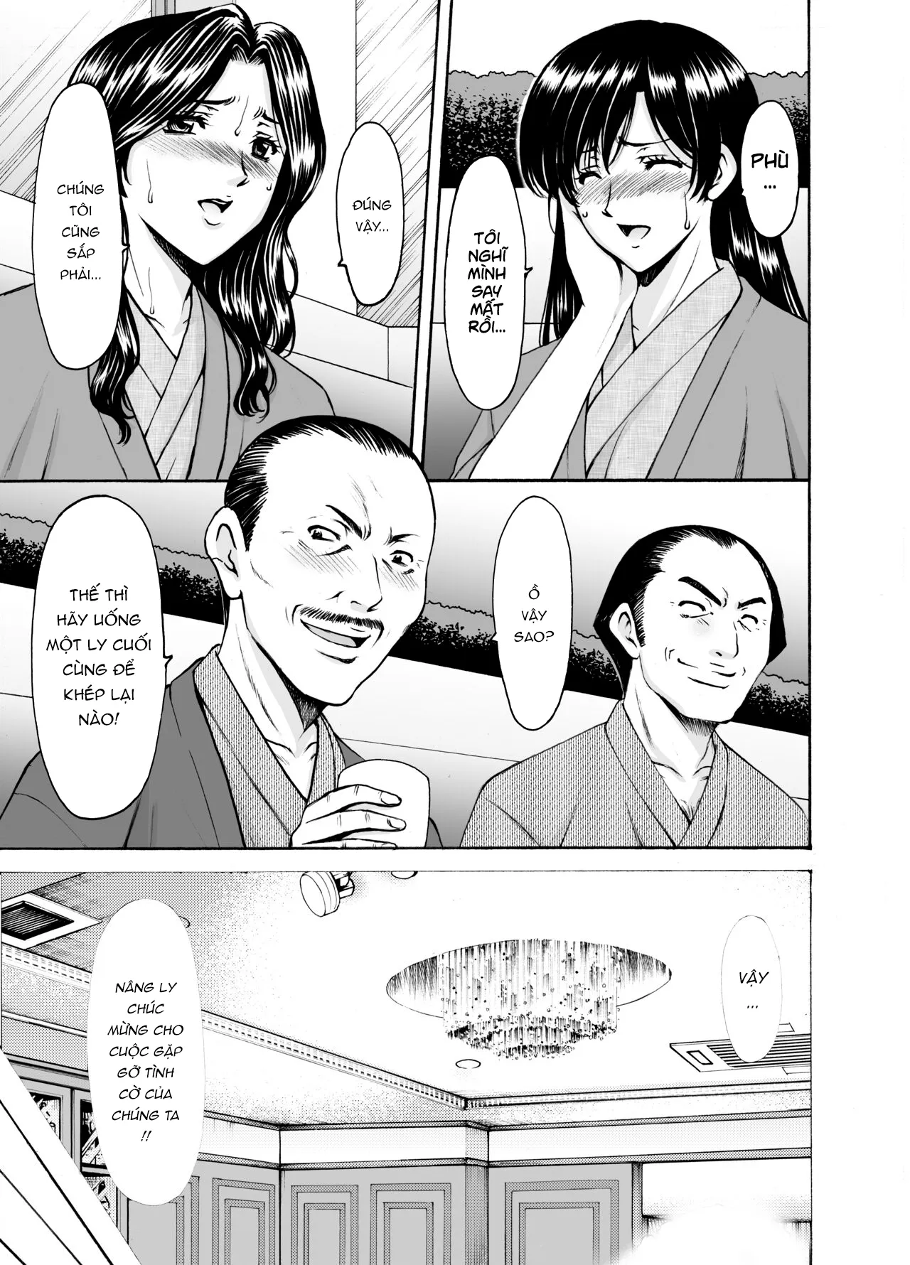 HentaiVN.net - Ảnh 11 - Chuyện những quí cô ngoại tình [Married Women × 3 Yukemuri Ryojo 1] - Phần đầu