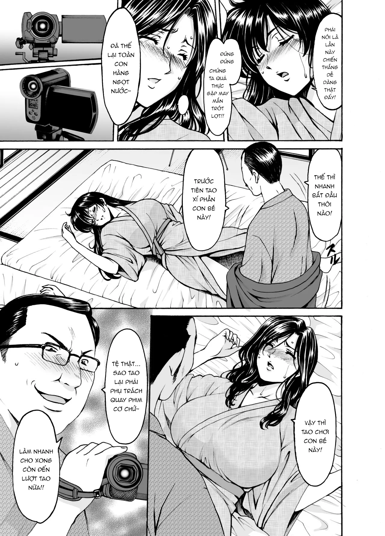 HentaiVN.net - Ảnh 13 - Chuyện những quí cô ngoại tình [Married Women × 3 Yukemuri Ryojo 1] - Phần đầu