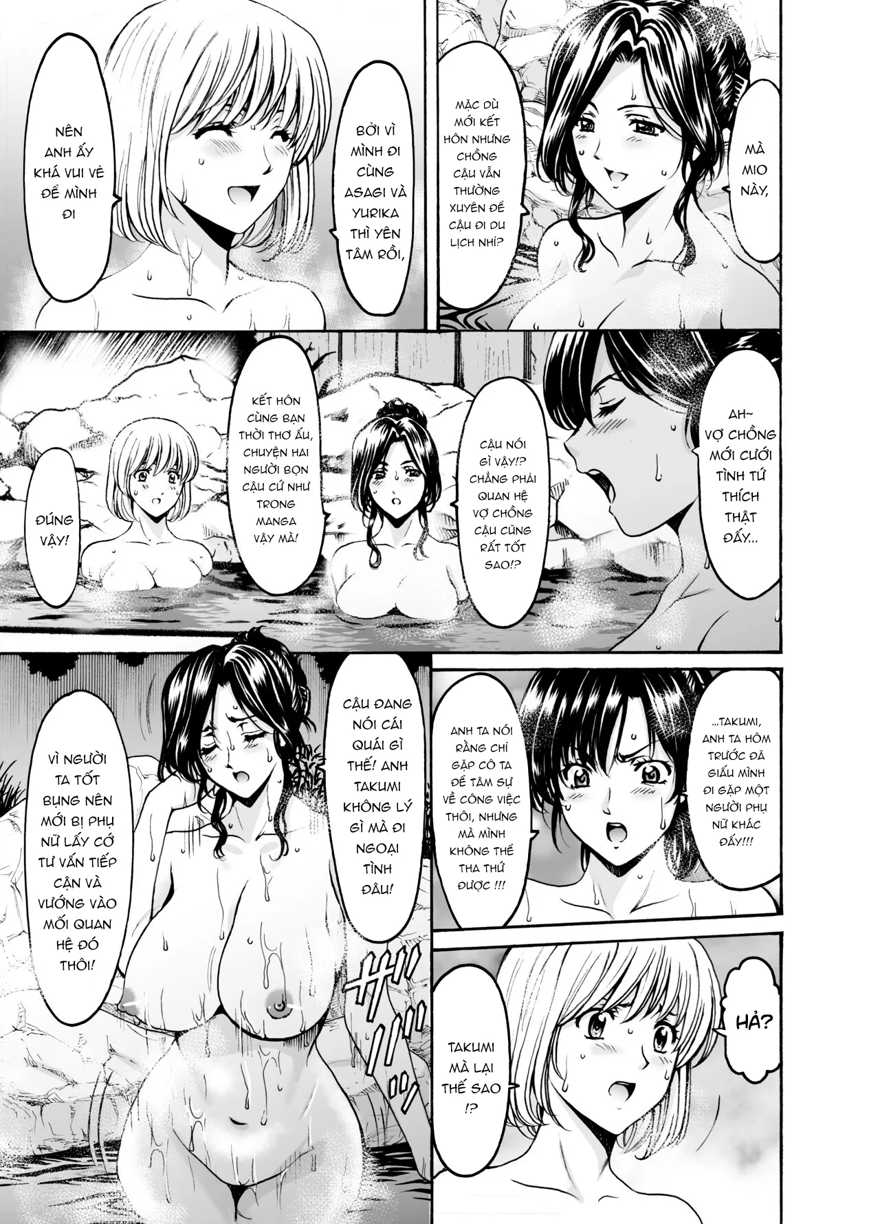 HentaiVN.net - Ảnh 3 - Chuyện những quí cô ngoại tình [Married Women × 3 Yukemuri Ryojo 1] - Phần đầu