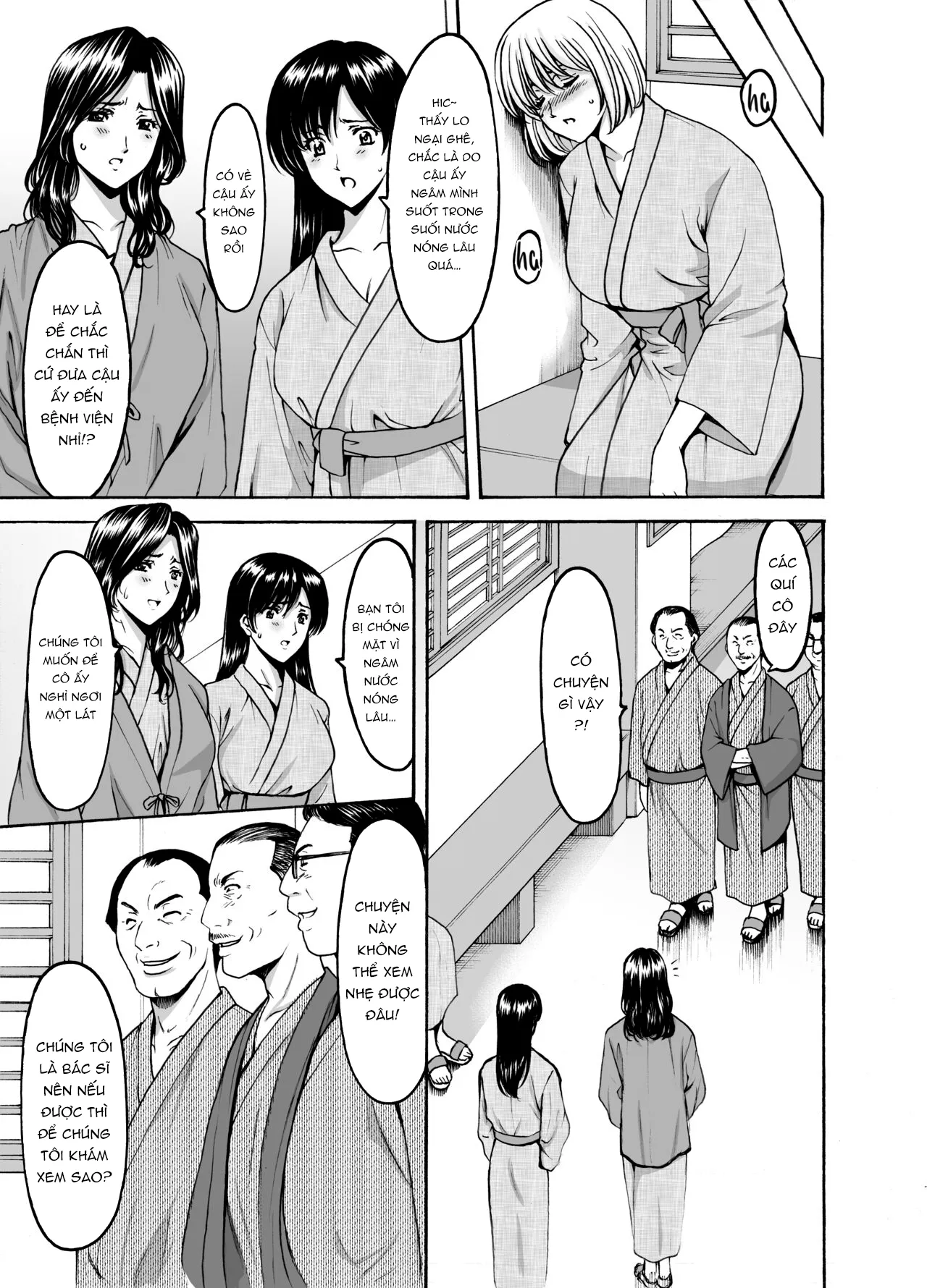 HentaiVN.net - Ảnh 5 - Chuyện những quí cô ngoại tình [Married Women × 3 Yukemuri Ryojo 1] - Phần đầu
