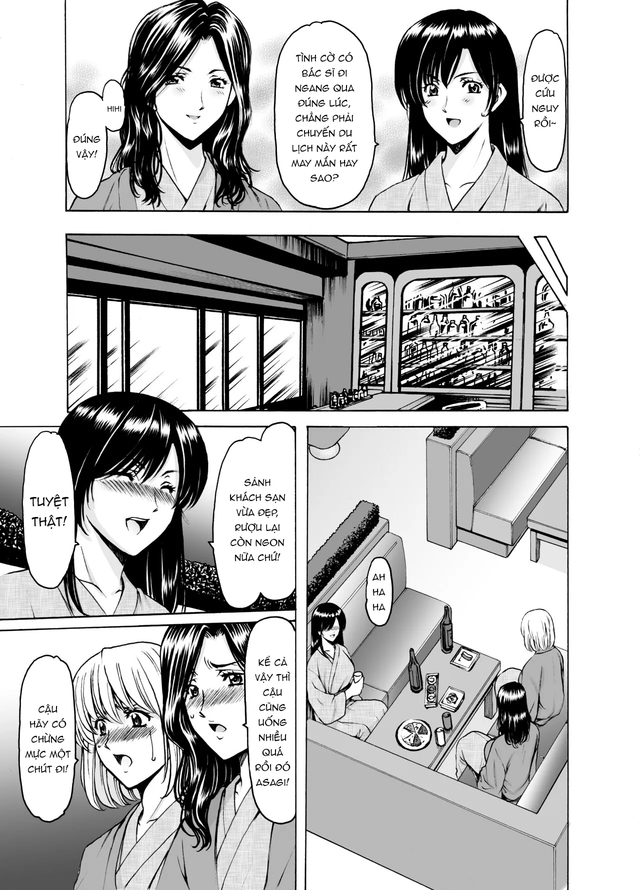 HentaiVN.net - Ảnh 7 - Chuyện những quí cô ngoại tình [Married Women × 3 Yukemuri Ryojo 1] - Phần đầu