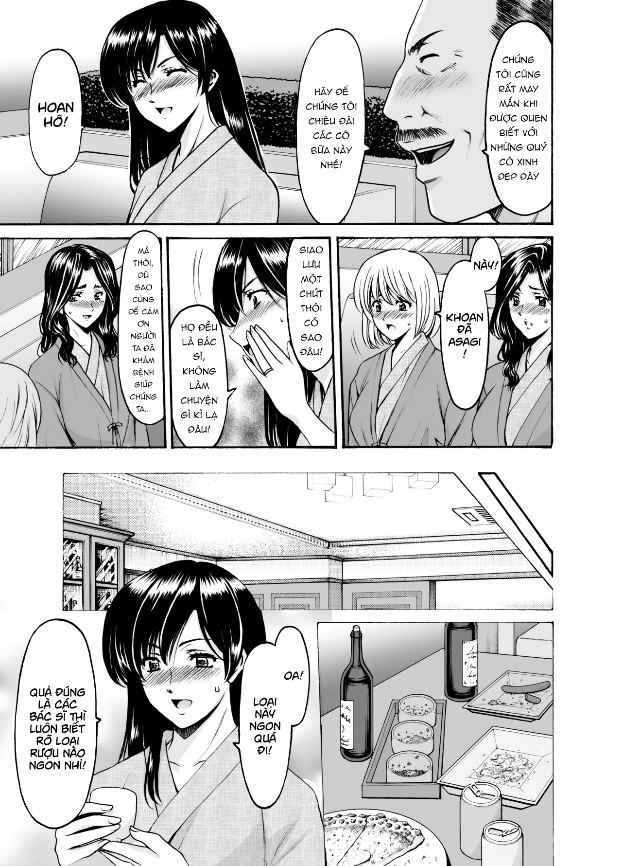 HentaiVN.net - Ảnh 9 - Chuyện những quí cô ngoại tình [Married Women × 3 Yukemuri Ryojo 1] - Phần đầu