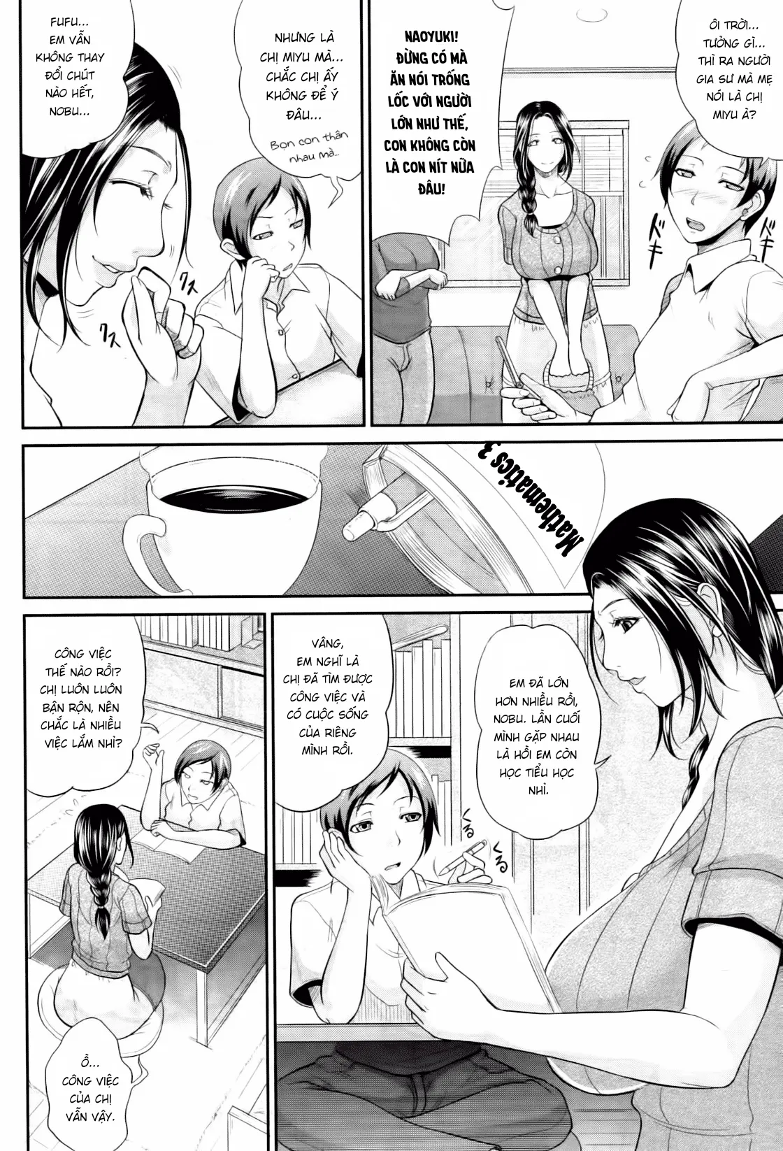 HentaiVN.net - Ảnh 3 - Cô chị hàng xóm ngày nào. [Me and Her, Now and Then] - Oneshot