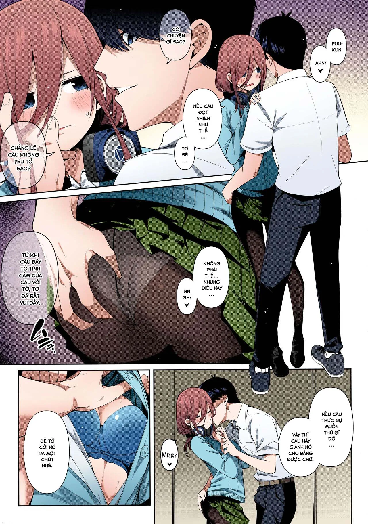 HentaiVN.net - Ảnh 4 - Miku no Mousou x Mousou (Gotoubun no Hanayome) [Miku's Delusion x Delusion] - Oneshot