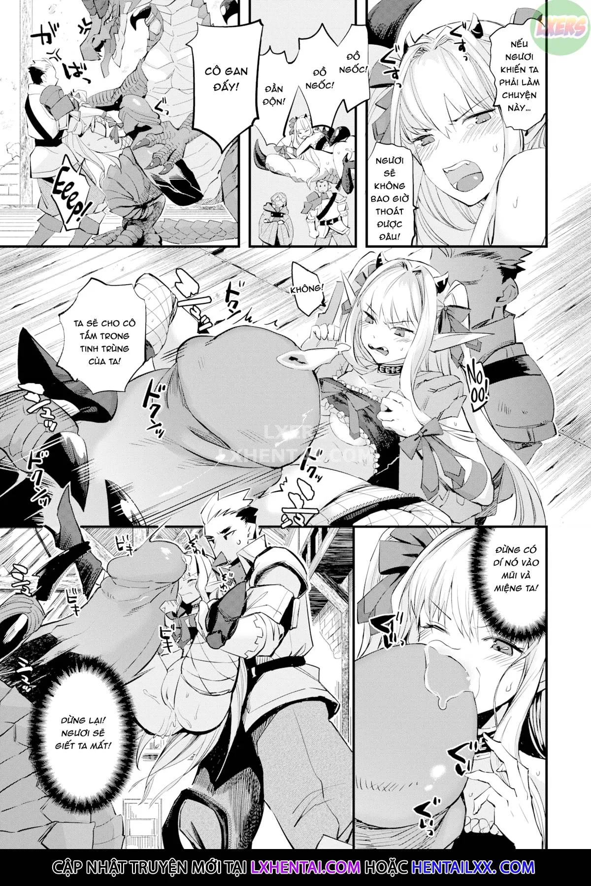 HentaiVN.net - Ảnh 10 - Con gái của Quỷ vương thật tham lam [The Demon King's Daughter Is Greedy] - Oneshot