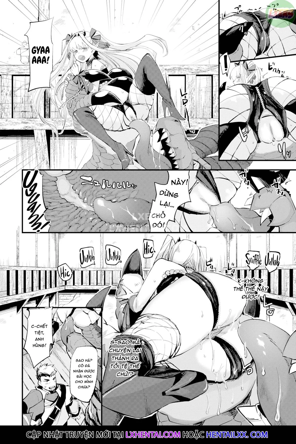 HentaiVN.net - Ảnh 9 - Con gái của Quỷ vương thật tham lam [The Demon King's Daughter Is Greedy] - Oneshot