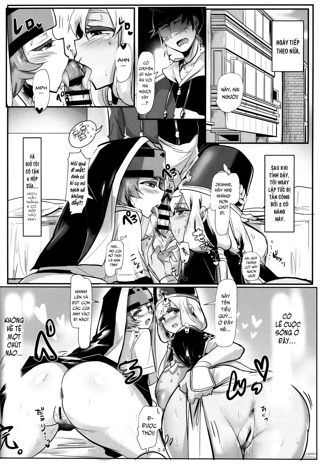HentaiVN.net - Ảnh 23 - Cuối cùng tôi cũng đã triệu hồi được bé Maat bưởi năm roi [Oppai Kaihou Maat; Unlocking Maat's Breasts] - Oneshot