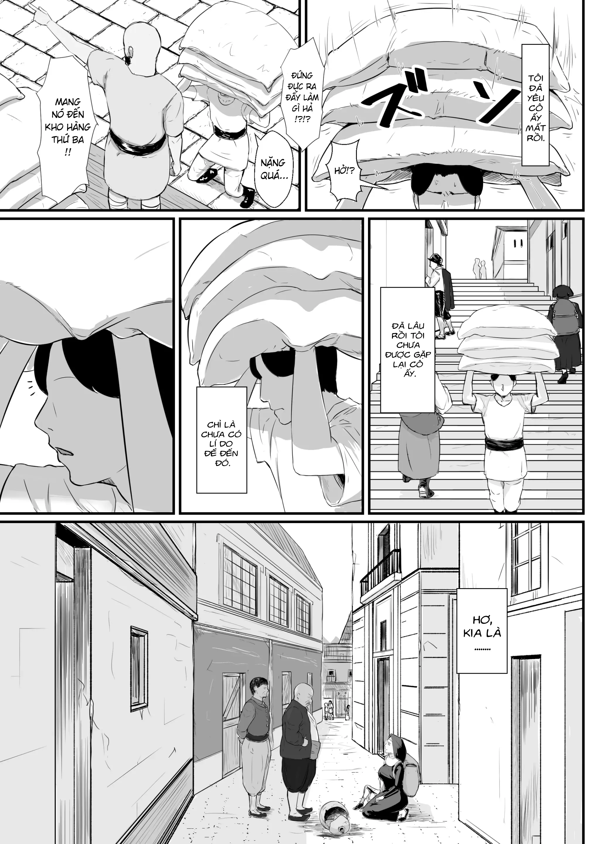 HentaiVN.net - Ảnh 10 - Mượn vợ cứu lấy mùa đông [Tsuma No Fuyugomori Kashidasareta Karada ; 妻の冬籠り 貸し出された肉体] - Khởi đầu tình yêu