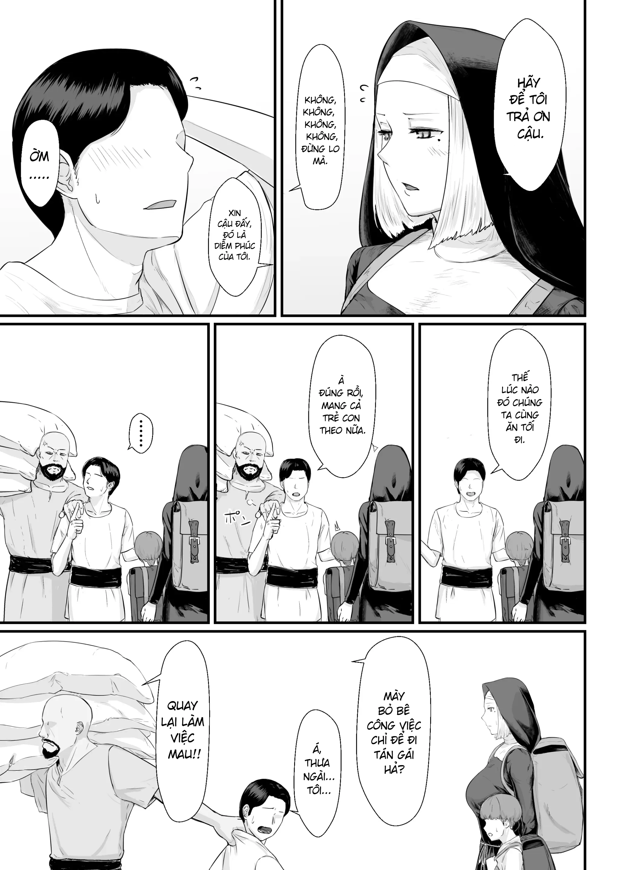 HentaiVN.net - Ảnh 16 - Mượn vợ cứu lấy mùa đông [Tsuma No Fuyugomori Kashidasareta Karada ; 妻の冬籠り 貸し出された肉体] - Khởi đầu tình yêu