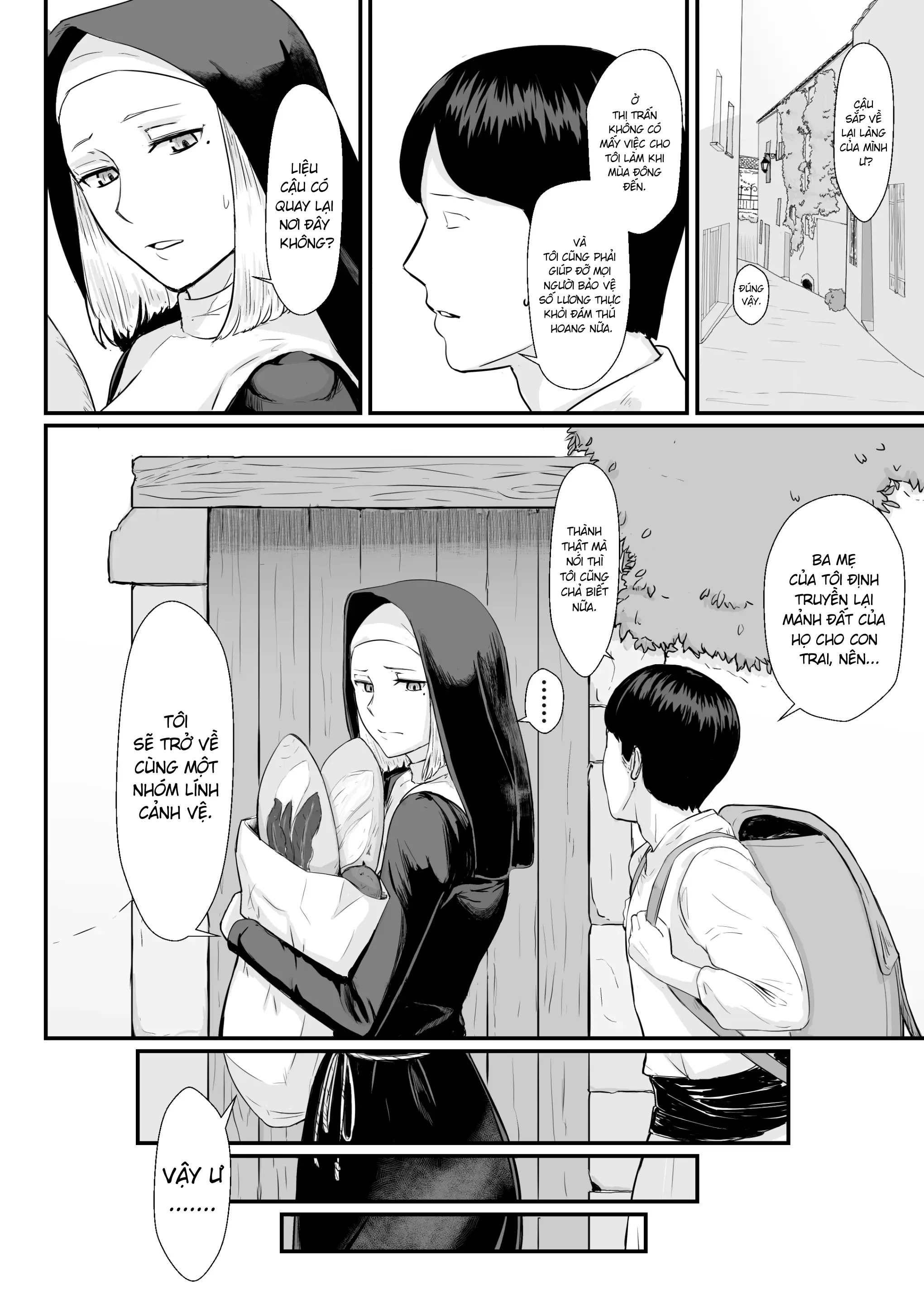 HentaiVN.net - Ảnh 19 - Mượn vợ cứu lấy mùa đông [Tsuma No Fuyugomori Kashidasareta Karada ; 妻の冬籠り 貸し出された肉体] - Khởi đầu tình yêu