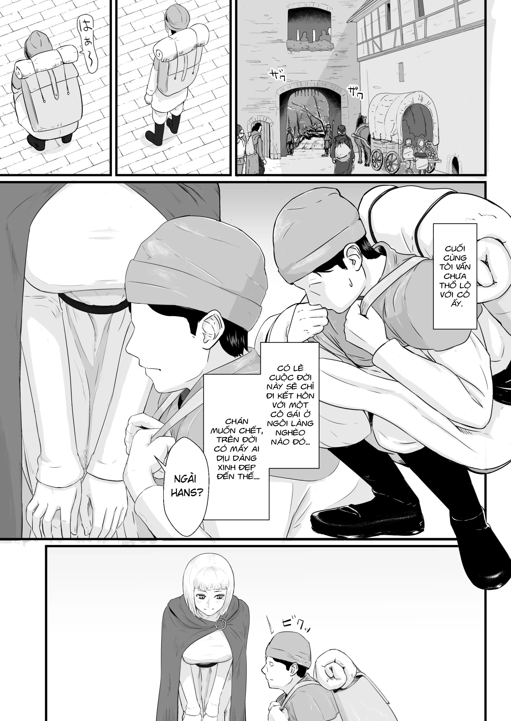 HentaiVN.net - Ảnh 20 - Mượn vợ cứu lấy mùa đông [Tsuma No Fuyugomori Kashidasareta Karada ; 妻の冬籠り 貸し出された肉体] - Khởi đầu tình yêu