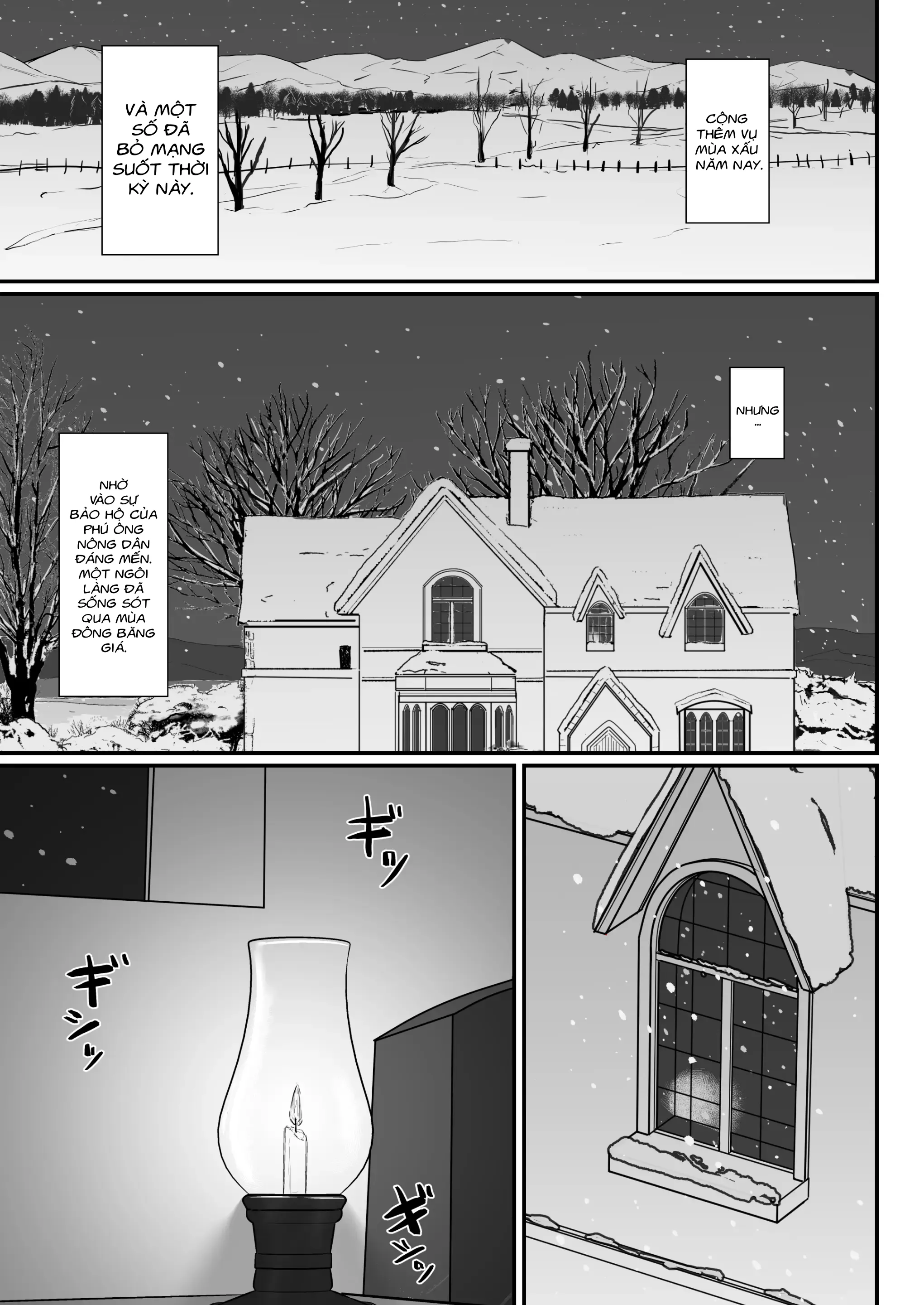HentaiVN.net - Ảnh 24 - Mượn vợ cứu lấy mùa đông [Tsuma No Fuyugomori Kashidasareta Karada ; 妻の冬籠り 貸し出された肉体] - Khởi đầu tình yêu