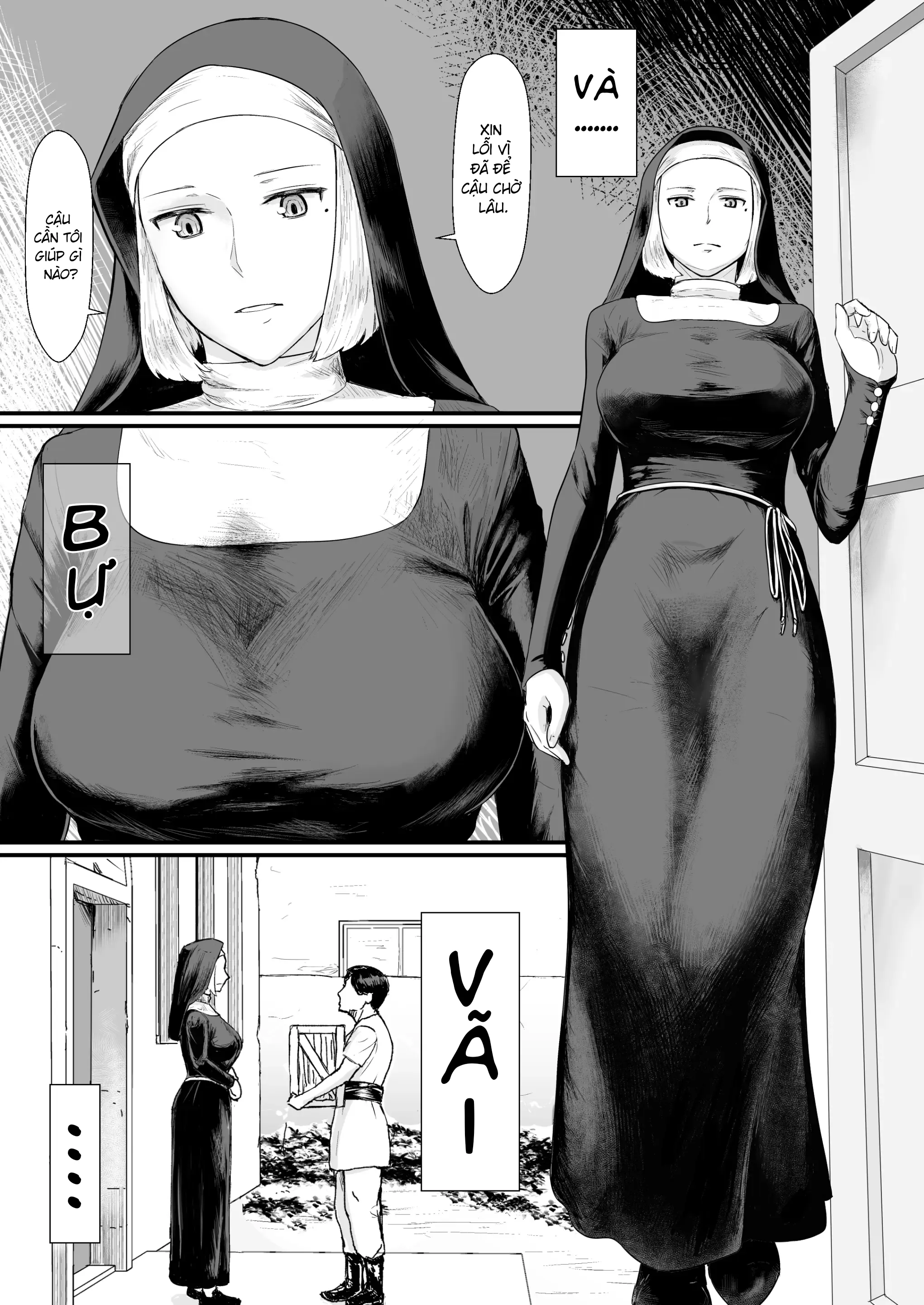 HentaiVN.net - Ảnh 4 - Mượn vợ cứu lấy mùa đông [Tsuma No Fuyugomori Kashidasareta Karada ; 妻の冬籠り 貸し出された肉体] - Khởi đầu tình yêu