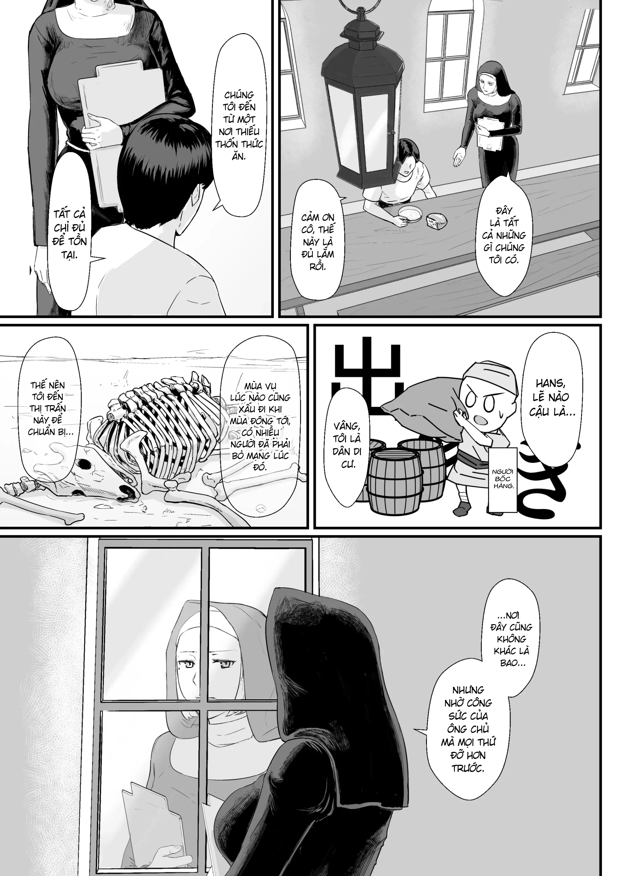 HentaiVN.net - Ảnh 8 - Mượn vợ cứu lấy mùa đông [Tsuma No Fuyugomori Kashidasareta Karada ; 妻の冬籠り 貸し出された肉体] - Khởi đầu tình yêu