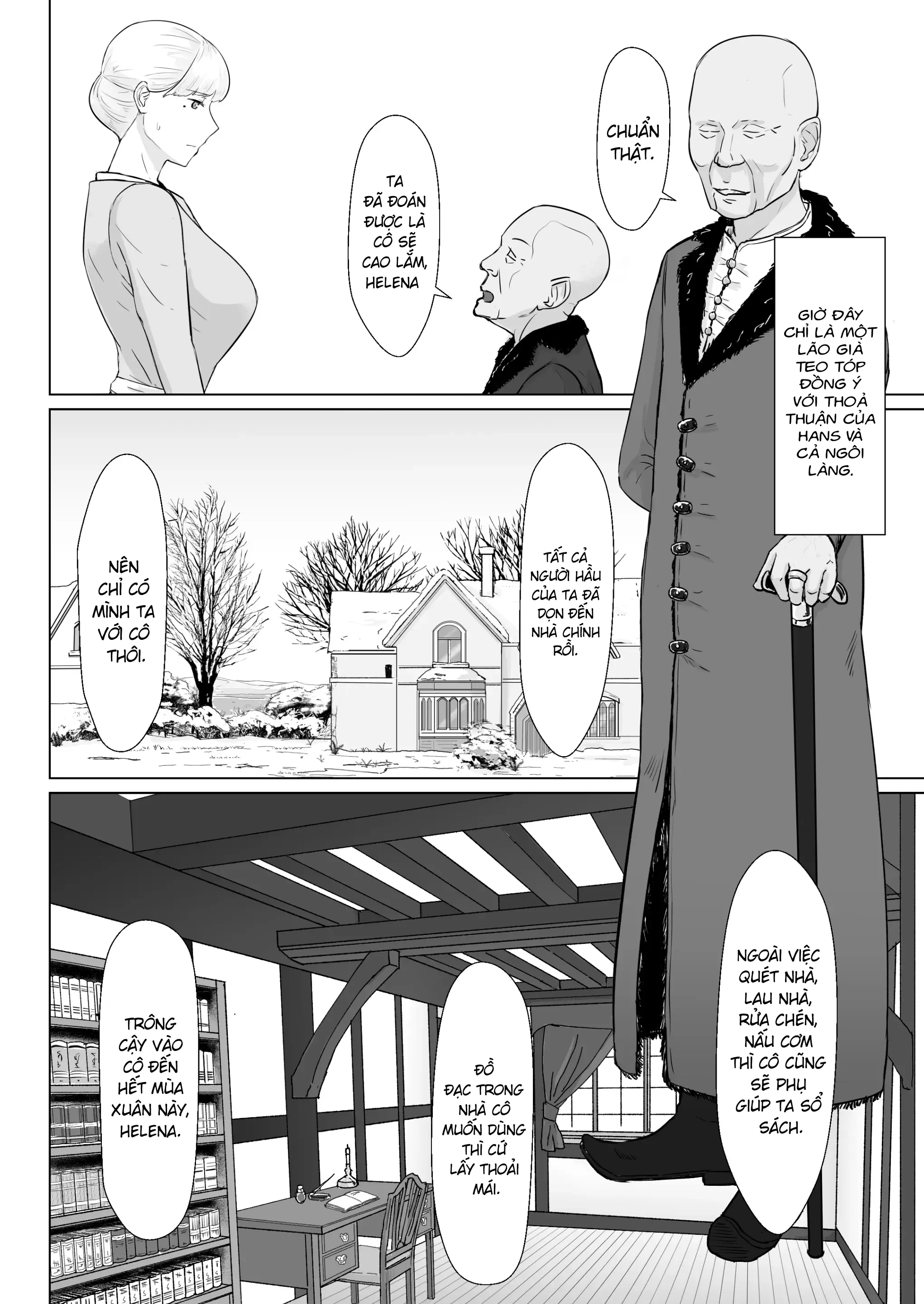 HentaiVN.net - Ảnh 5 - Mượn vợ cứu lấy mùa đông [Tsuma No Fuyugomori Kashidasareta Karada ; 妻の冬籠り 貸し出された肉体] - Con tim vỡ nát