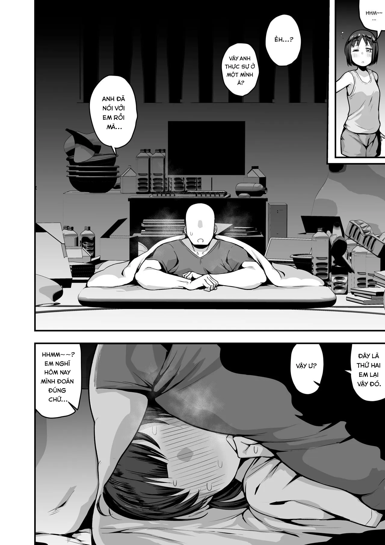 HentaiVN.net - Ảnh 36 - Imouto no Tomodachi ga Dosukebe Taishuu Fechi Sugite, Inkya no Ore to Kikenbi Nakadashi Hamemakuri - Chap 2 End