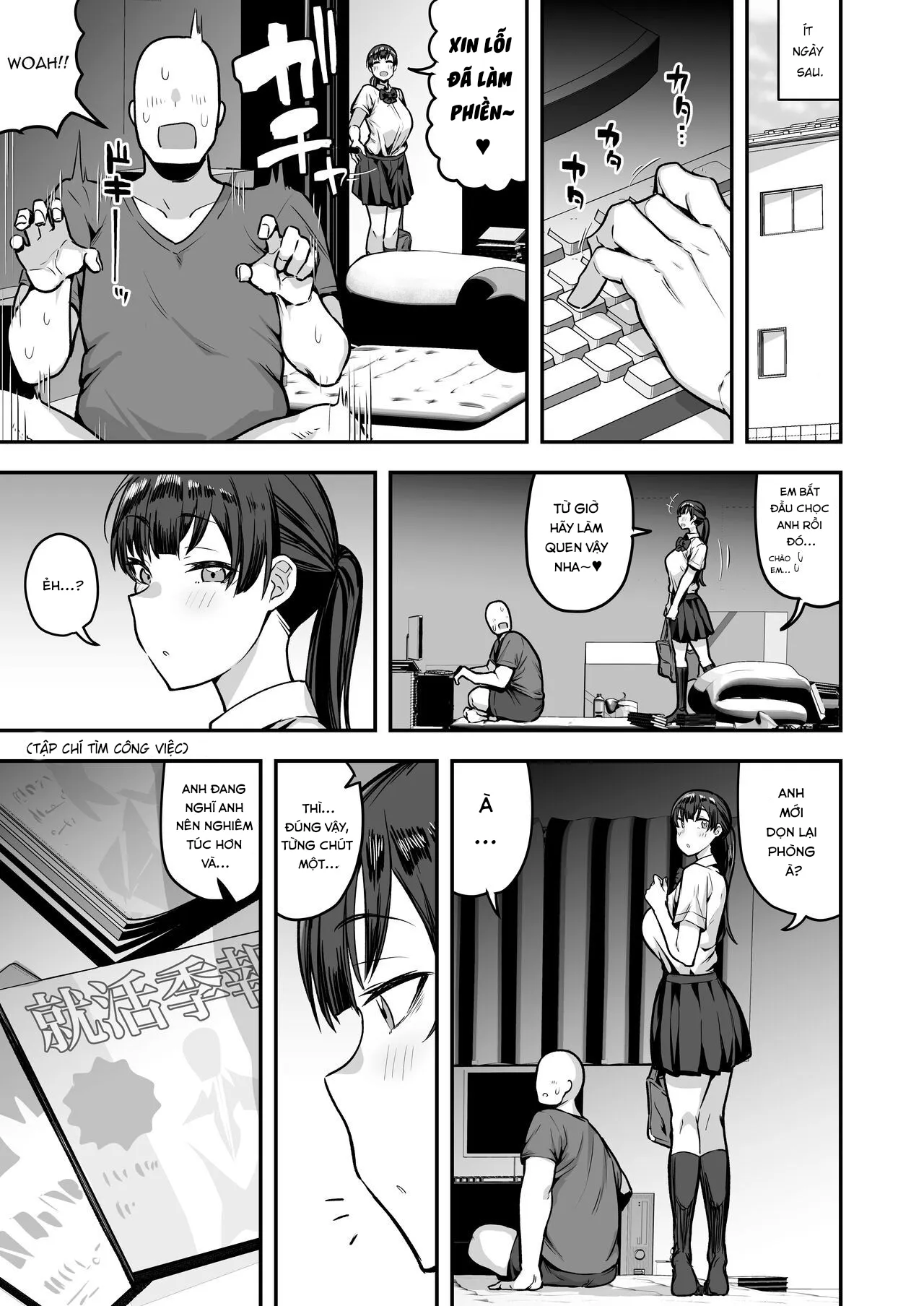 HentaiVN.net - Ảnh 44 - Imouto no Tomodachi ga Dosukebe Taishuu Fechi Sugite, Inkya no Ore to Kikenbi Nakadashi Hamemakuri - Chap 2 End
