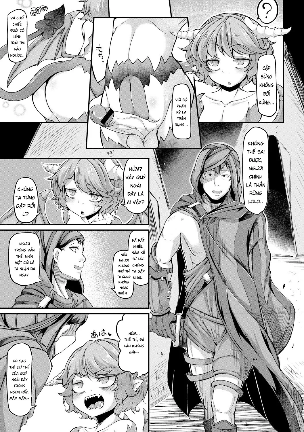 HentaiVN.net - Ảnh 7 - Fukkou!? Ishu Kouhai -Mazoku to Ningen no Kyousei Jidai - Oneshot