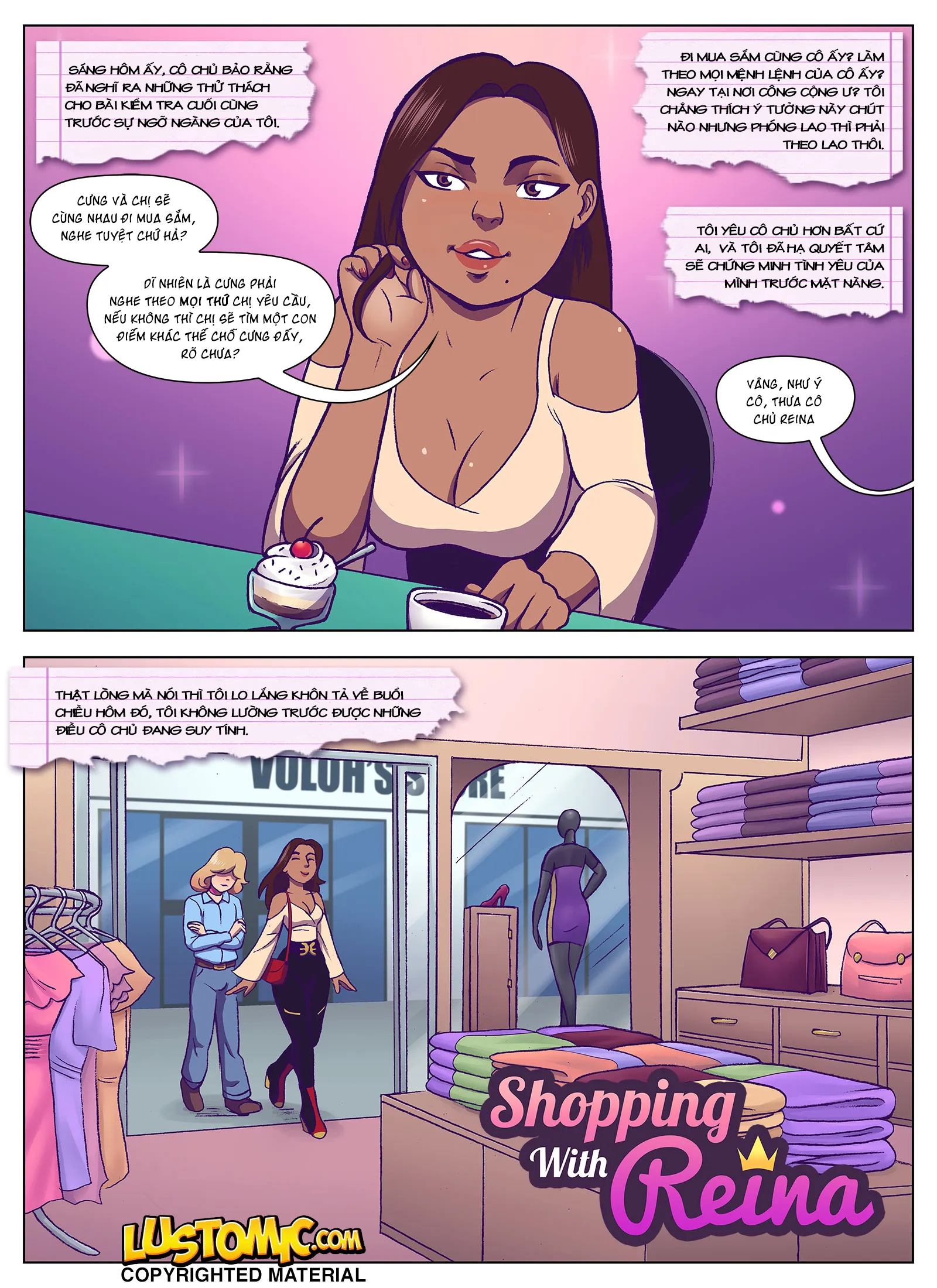 HentaiVN.net - Ảnh 3 - Mua sắm cùng cô chủ [Shopping with Reina] - Oneshot