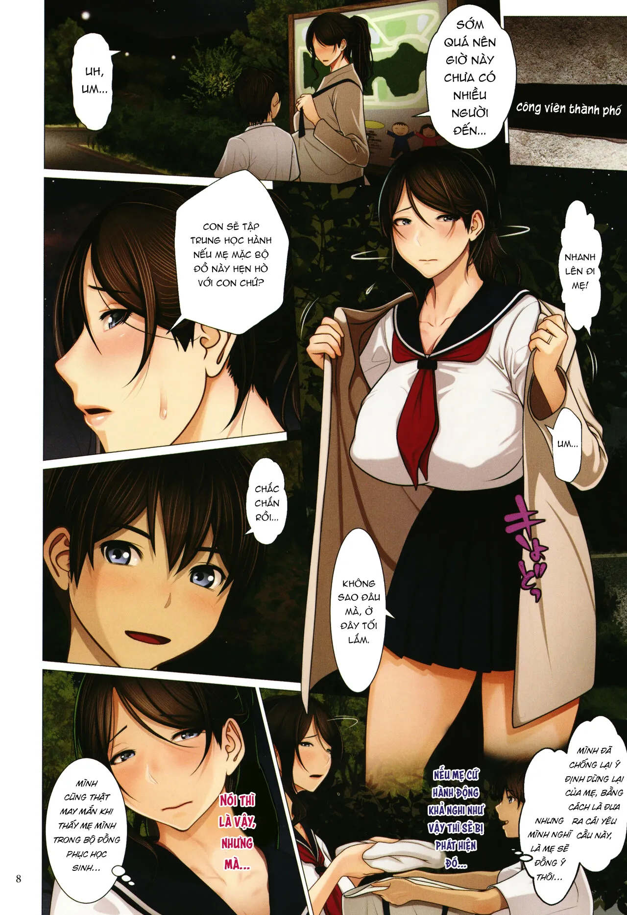 HentaiVN.net - Ảnh 4 - Lý do mẹ tôi mặc đồ thủy thủ [Mama ga Sailor Fuku wo Kita Riyuu;Reason For Mom Wearing a Sailor Uniform; ママがセーラー服を着た理由] - Oneshot