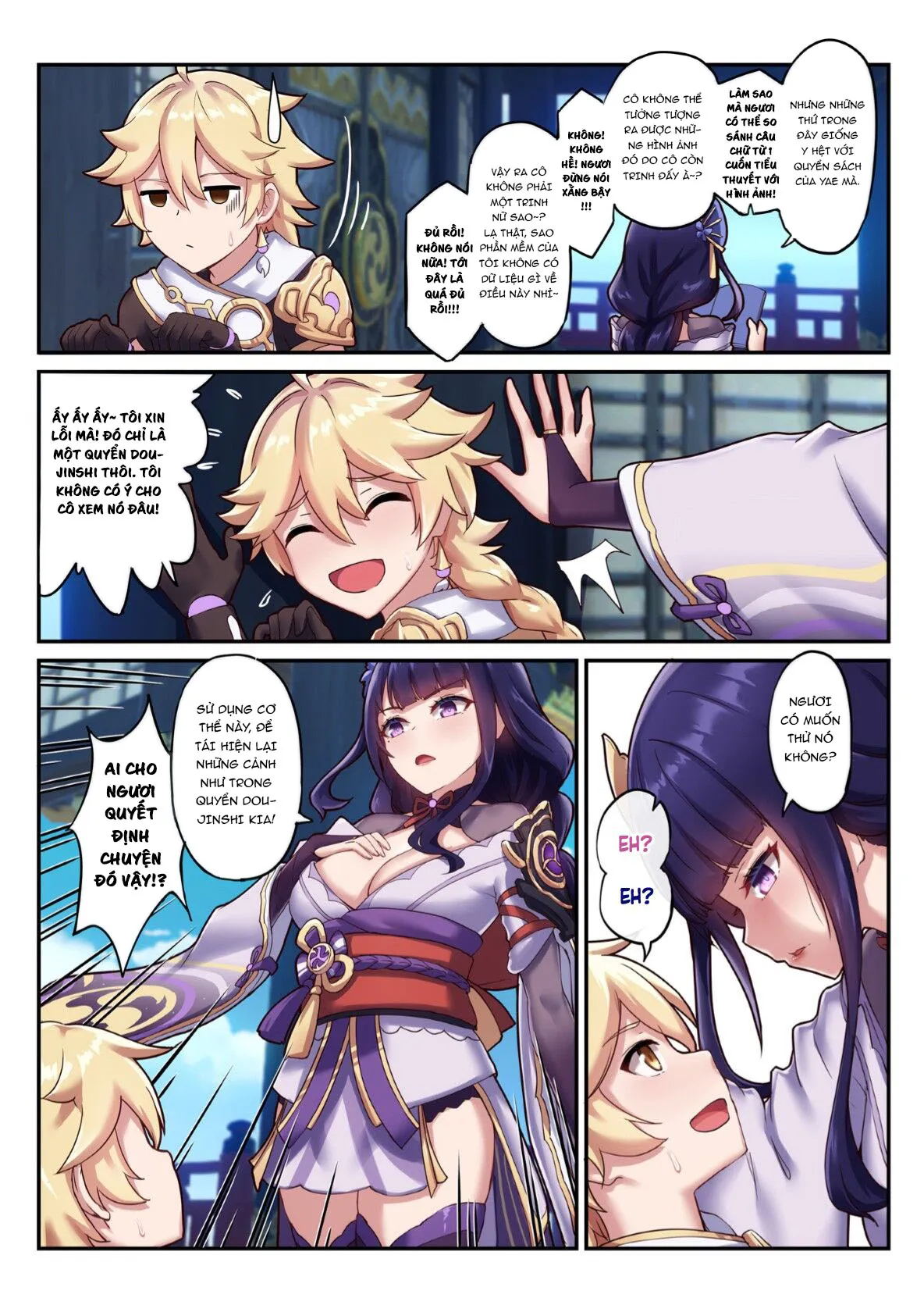 HentaiVN.net - Ảnh 10 - Lôi Thần Non Nớt [The Inexperienced Shogun] - Oneshot
