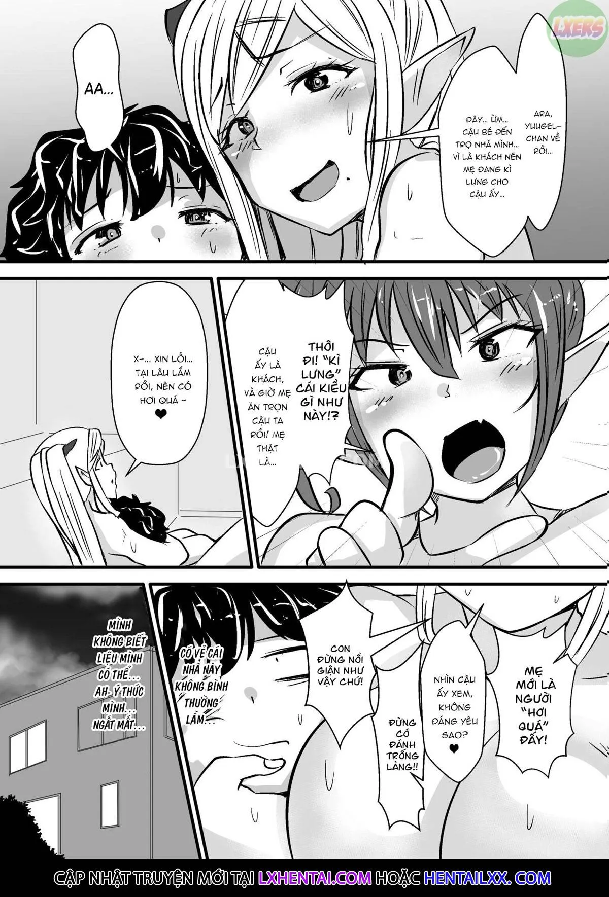 HentaiVN.net - Ảnh 35 - Inter-Species Homestay [Ishukan Homestay ~Elf Oyako to no Amaai Seikatsu~] - Oneshot