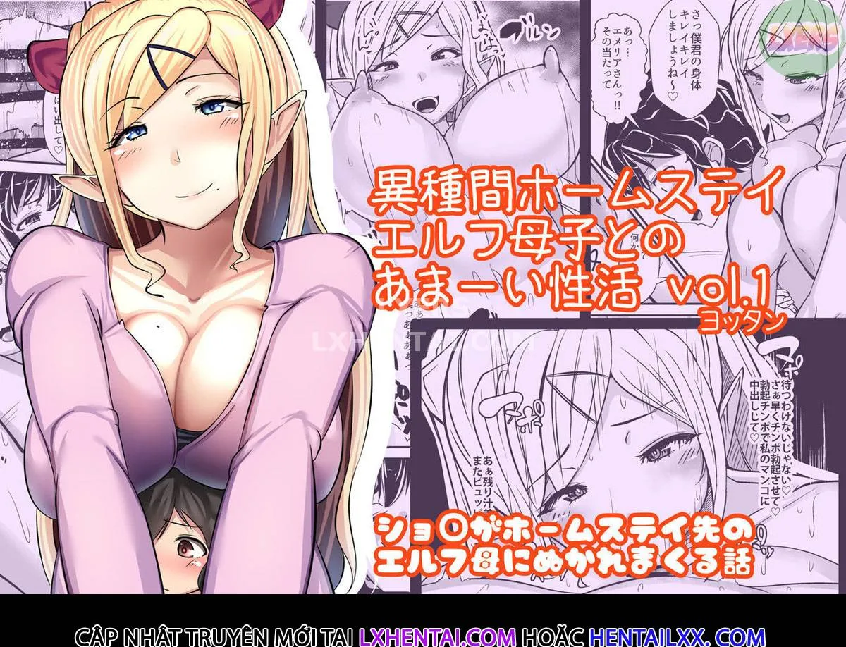 HentaiVN.net - Ảnh 4 - Inter-Species Homestay [Ishukan Homestay ~Elf Oyako to no Amaai Seikatsu~] - Oneshot
