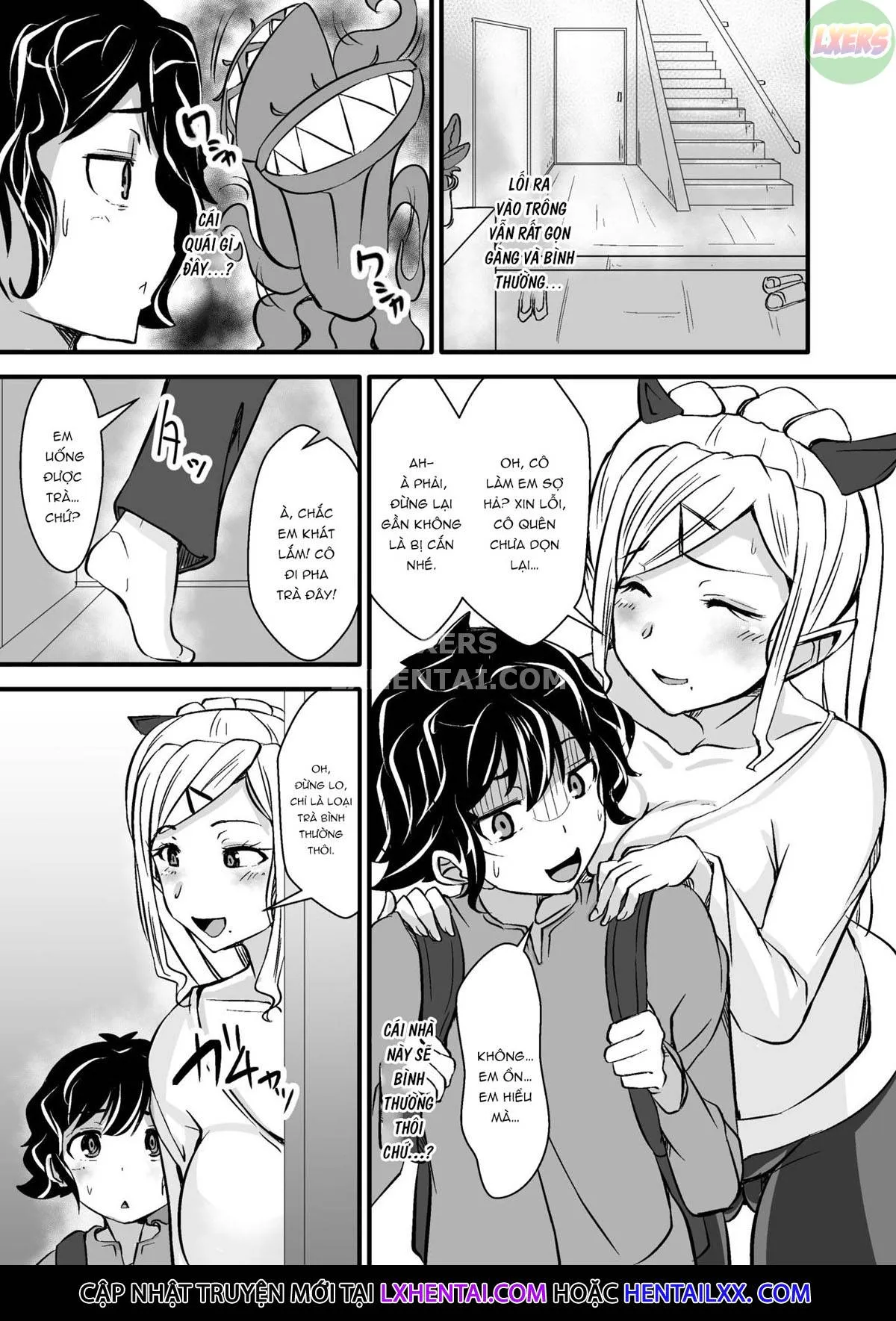 HentaiVN.net - Ảnh 8 - Inter-Species Homestay [Ishukan Homestay ~Elf Oyako to no Amaai Seikatsu~] - Oneshot