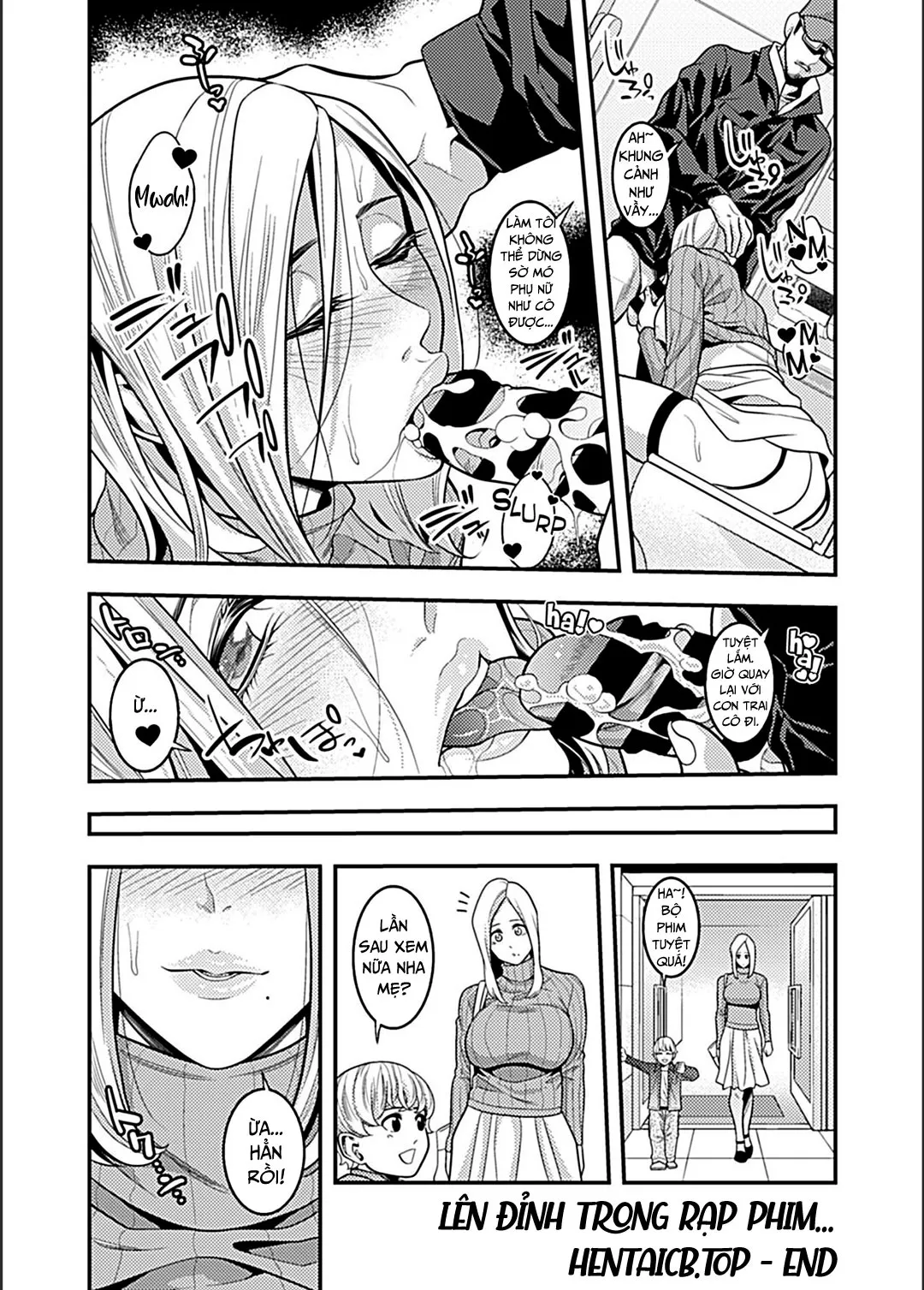 HentaiVN.net - Ảnh 18 - Lên đỉnh trong rạp phim [Climaxing At The Movies; Eigakan De Zecchousarete...] - Oneshot