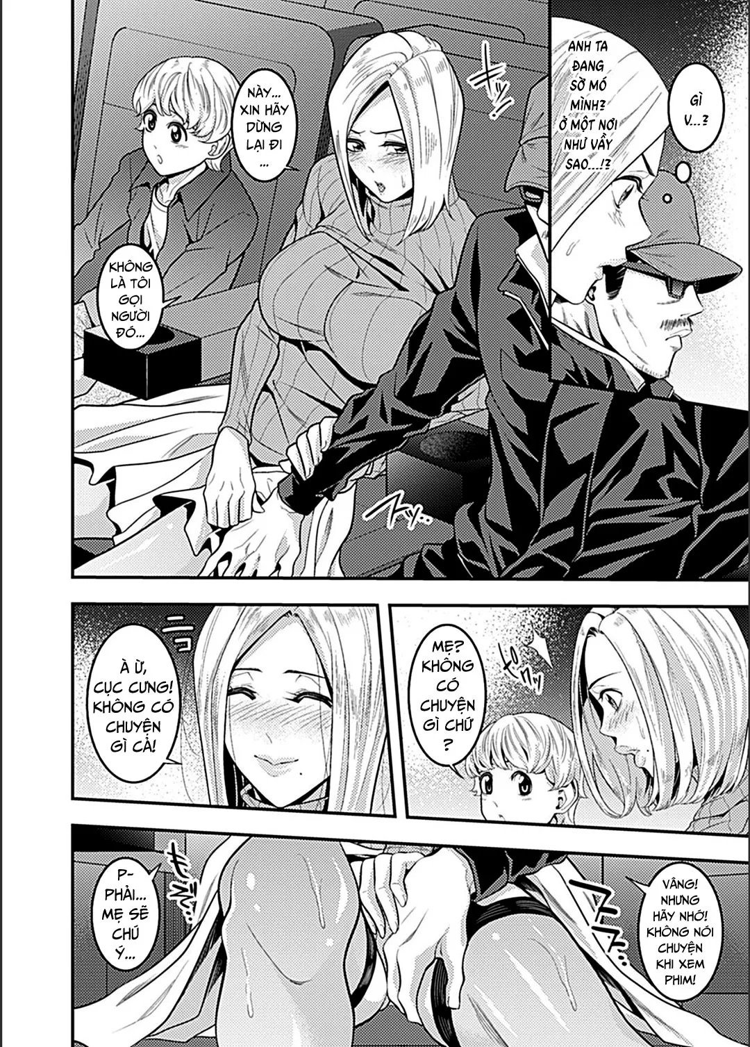 HentaiVN.net - Ảnh 6 - Lên đỉnh trong rạp phim [Climaxing At The Movies; Eigakan De Zecchousarete...] - Oneshot