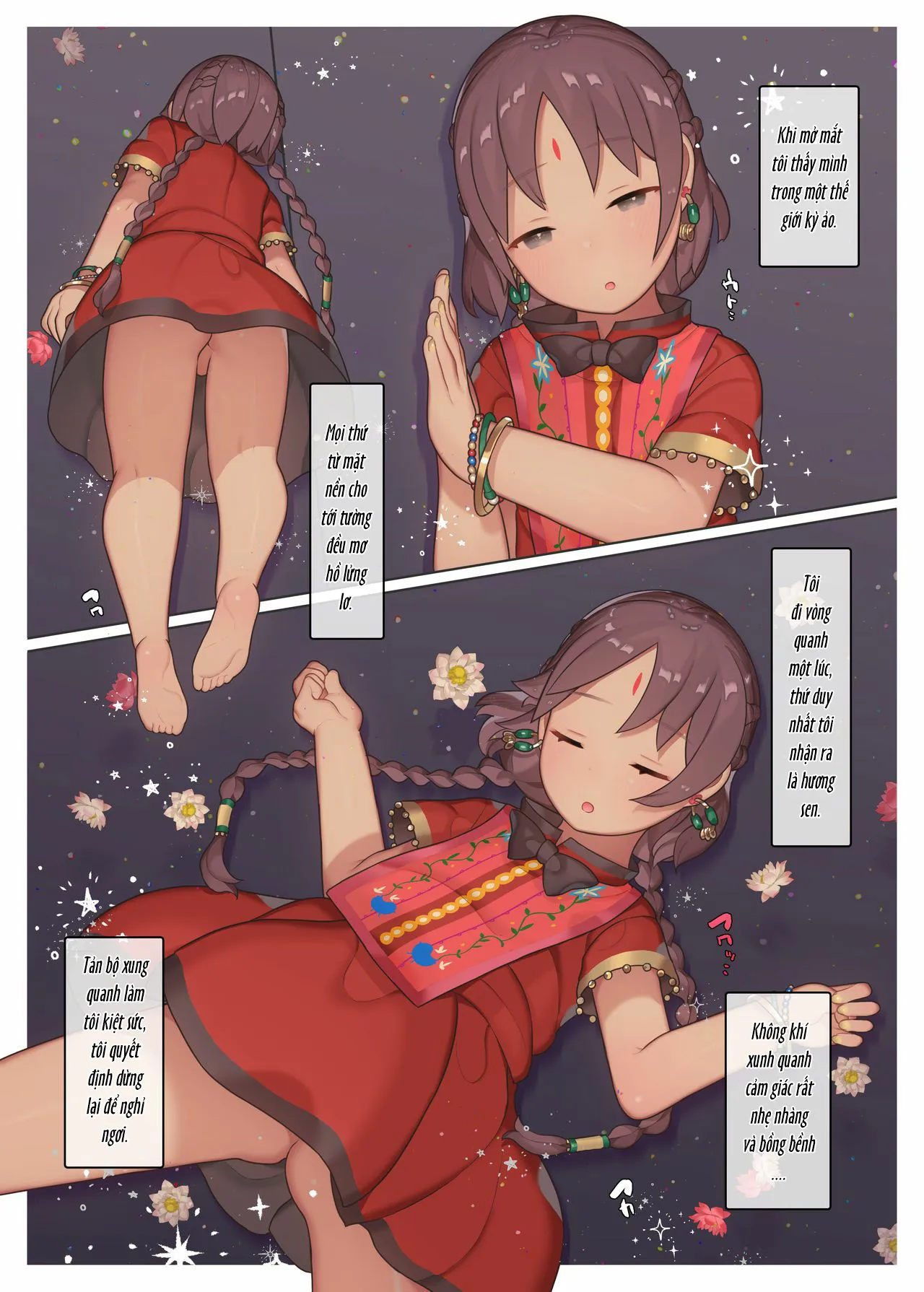 HentaiVN.net - Ảnh 3 - Ngủ Ngon Nhé Asha [Oyasumi, Asha-chan] - Oneshot full màu