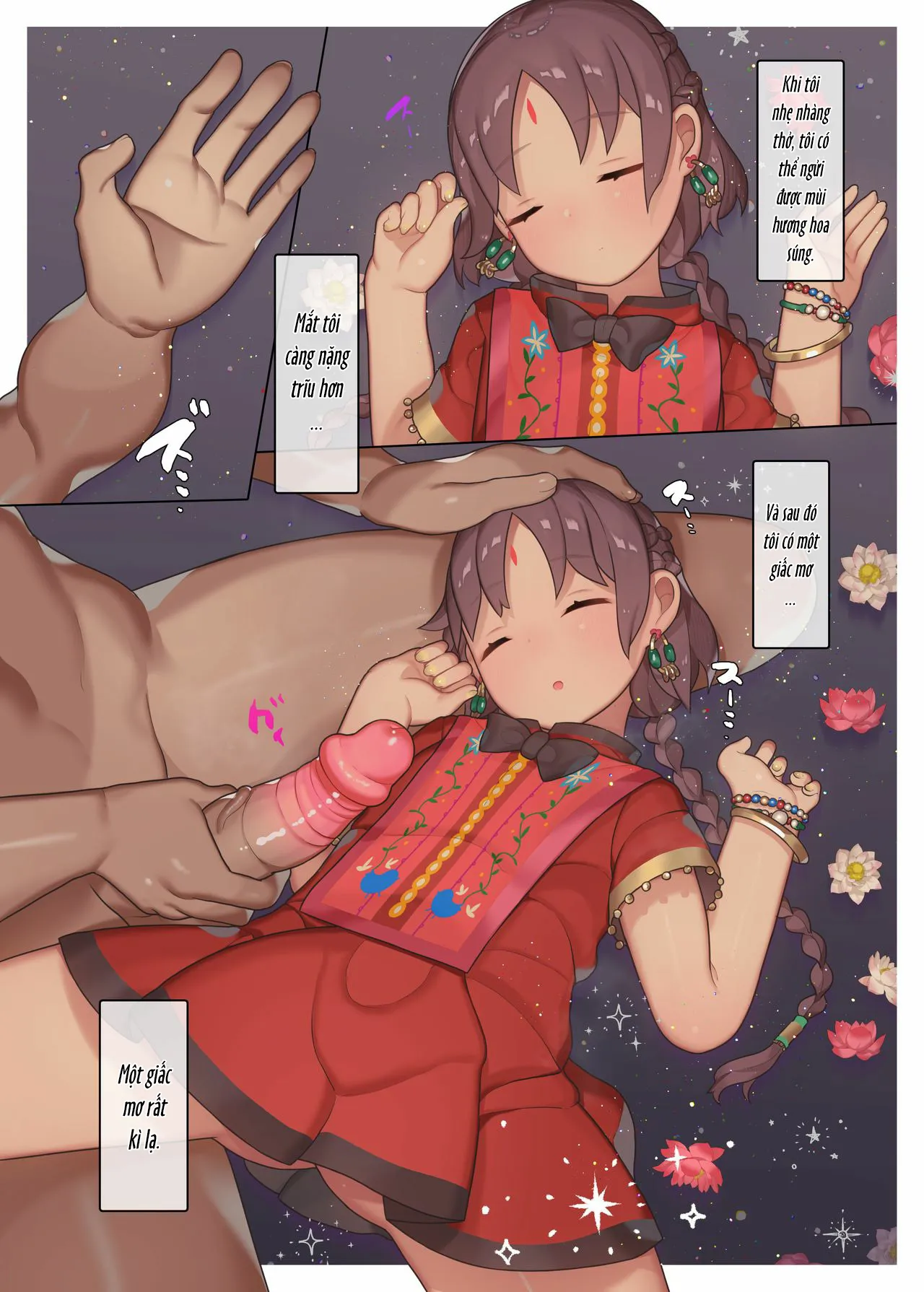 HentaiVN.net - Ảnh 4 - Ngủ Ngon Nhé Asha [Oyasumi, Asha-chan] - Oneshot full màu