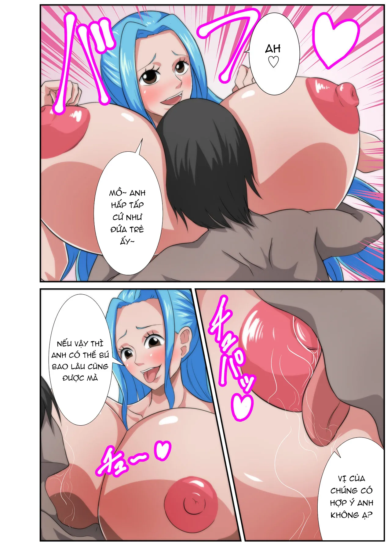 HentaiVN.net - Ảnh 9 - Thiên đường harem với các nữ nhân vật ngực bự [Bakunyuu Heroine no Harem Rakuen] - Oneshot Full Màu