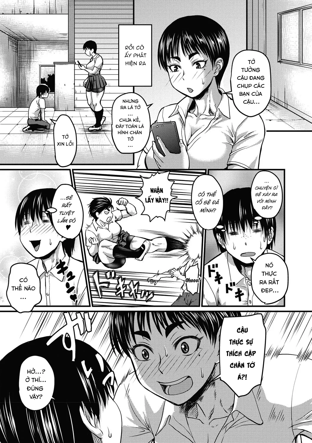 HentaiVN.net - Ảnh 4 - Cặp chân dày và khỏe là rất đẹp [Bikyaku to wa Futoku Takumashiku, Thick and Strong Legs are Beautiful] - Oneshot