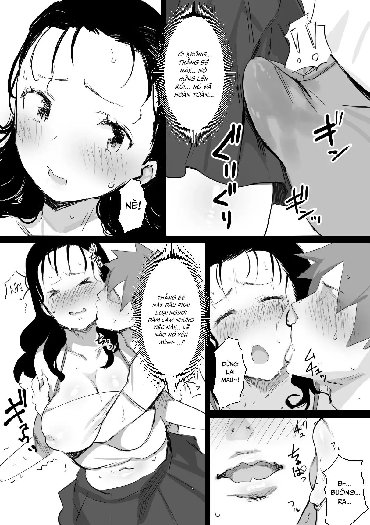 HentaiVN.net - Ảnh 5 - Kỉ niệm mùa hè cùng người dì lớn tuổi [Natsu To Oba-San ; Summer With An Older Woman] - Chap 1
