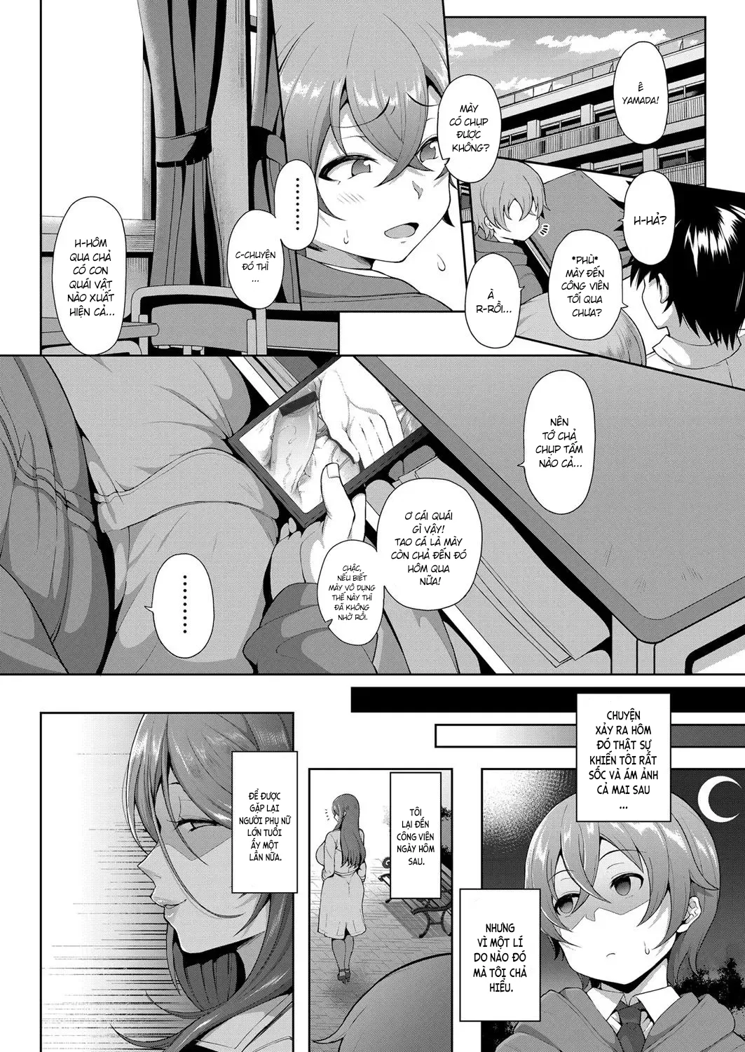 HentaiVN.net - Ảnh 12 - Săn tìm quái vật ba đầu [Daisan Kouen No Kanjuku Obake ; 第三公園の完熟お化け] - Oneshot
