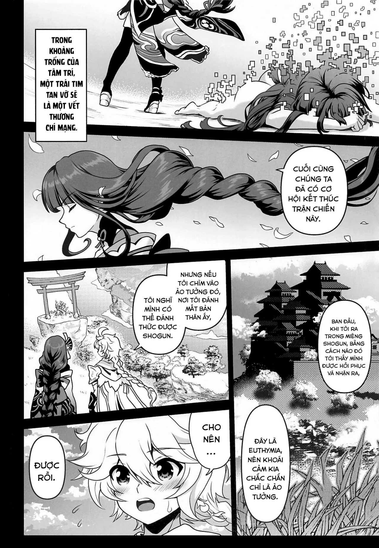 HentaiVN.net - Ảnh 24 - Sự quyến rũ của Shogun. (Genshin Impact) [Shogun no Otawamure; The Shogun's Flirtation] - Oneshot