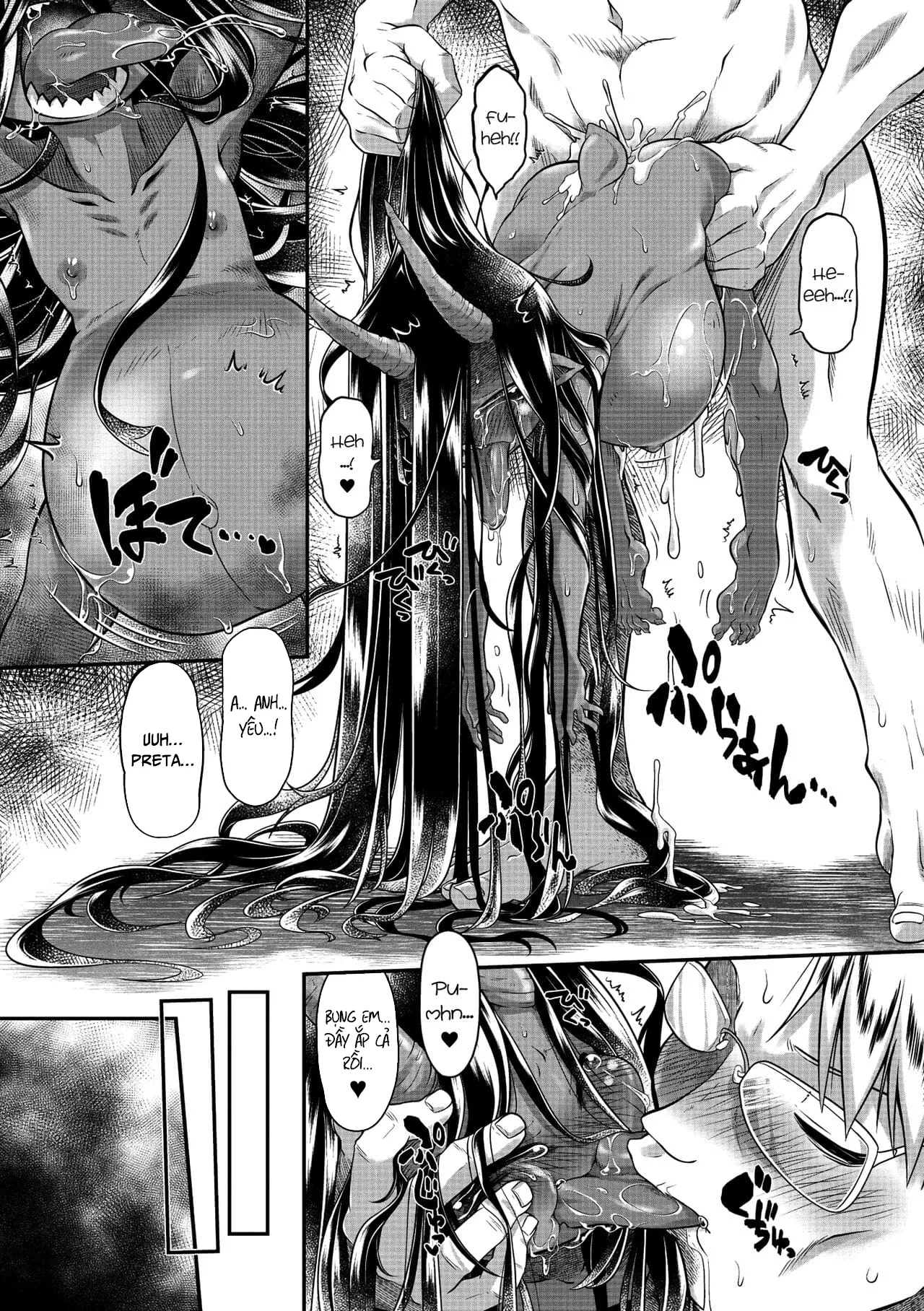 HentaiVN.net - Ảnh 22 - Một linh hồn đói bụng cứ đeo bám lấy tôi [Bachiatari no Heireita; A Hungry-Spirit of the Damned] - Oneshot