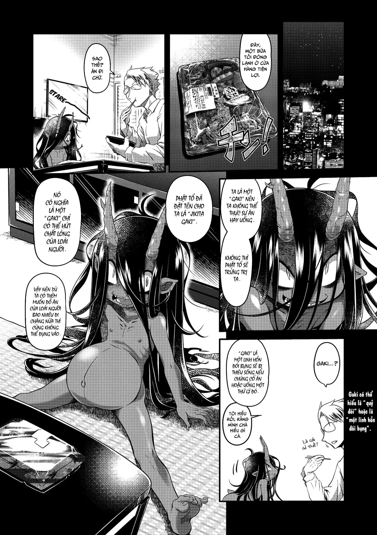 HentaiVN.net - Ảnh 4 - Một linh hồn đói bụng cứ đeo bám lấy tôi [Bachiatari no Heireita; A Hungry-Spirit of the Damned] - Oneshot