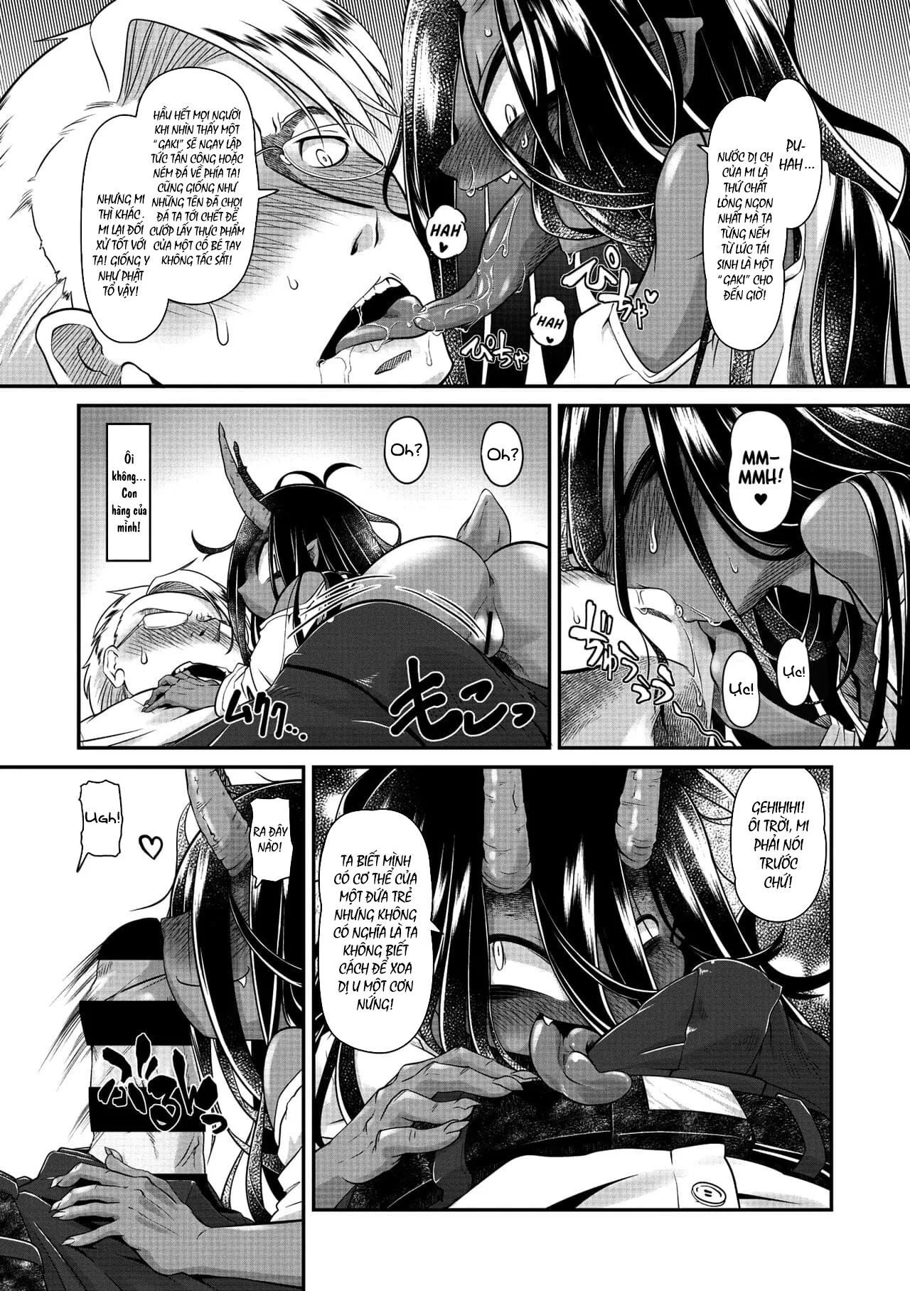 HentaiVN.net - Ảnh 8 - Một linh hồn đói bụng cứ đeo bám lấy tôi [Bachiatari no Heireita; A Hungry-Spirit of the Damned] - Oneshot