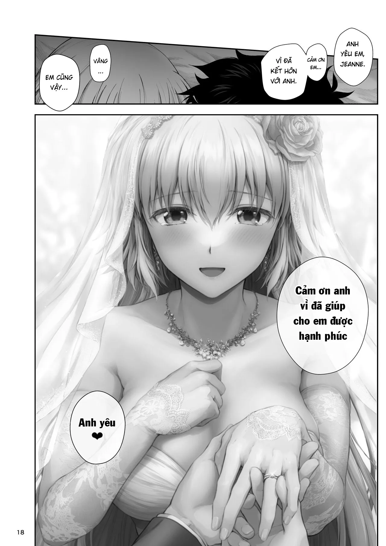 HentaiVN.net - Ảnh 20 - Cuộc sống hôn nhân với Jeanne [Kono Tabi Jeanne to Kekkon Shimashita; My Married Life With Jeanne] - Oneshot