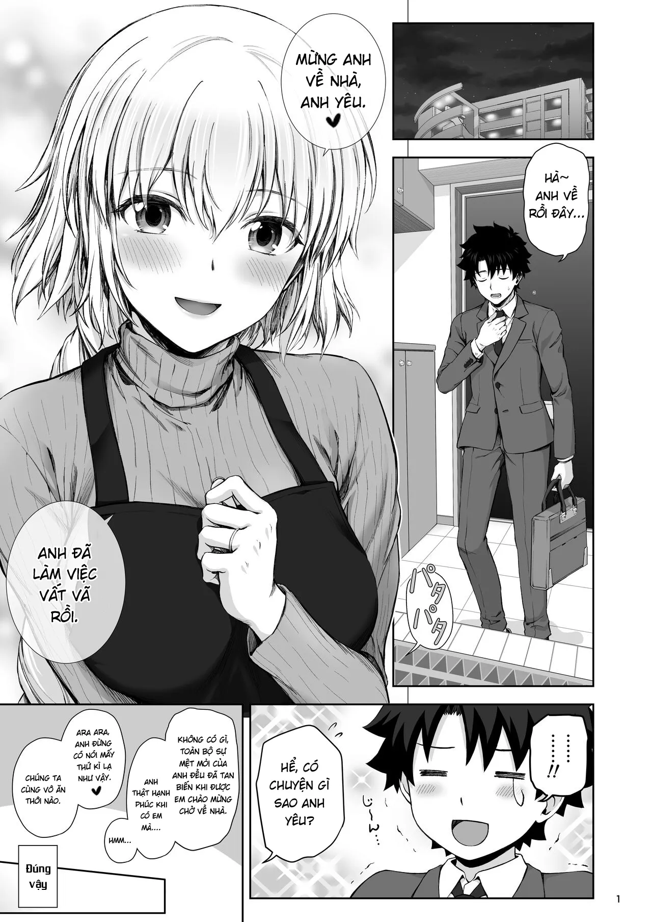 HentaiVN.net - Ảnh 3 - Cuộc sống hôn nhân với Jeanne [Kono Tabi Jeanne to Kekkon Shimashita; My Married Life With Jeanne] - Oneshot